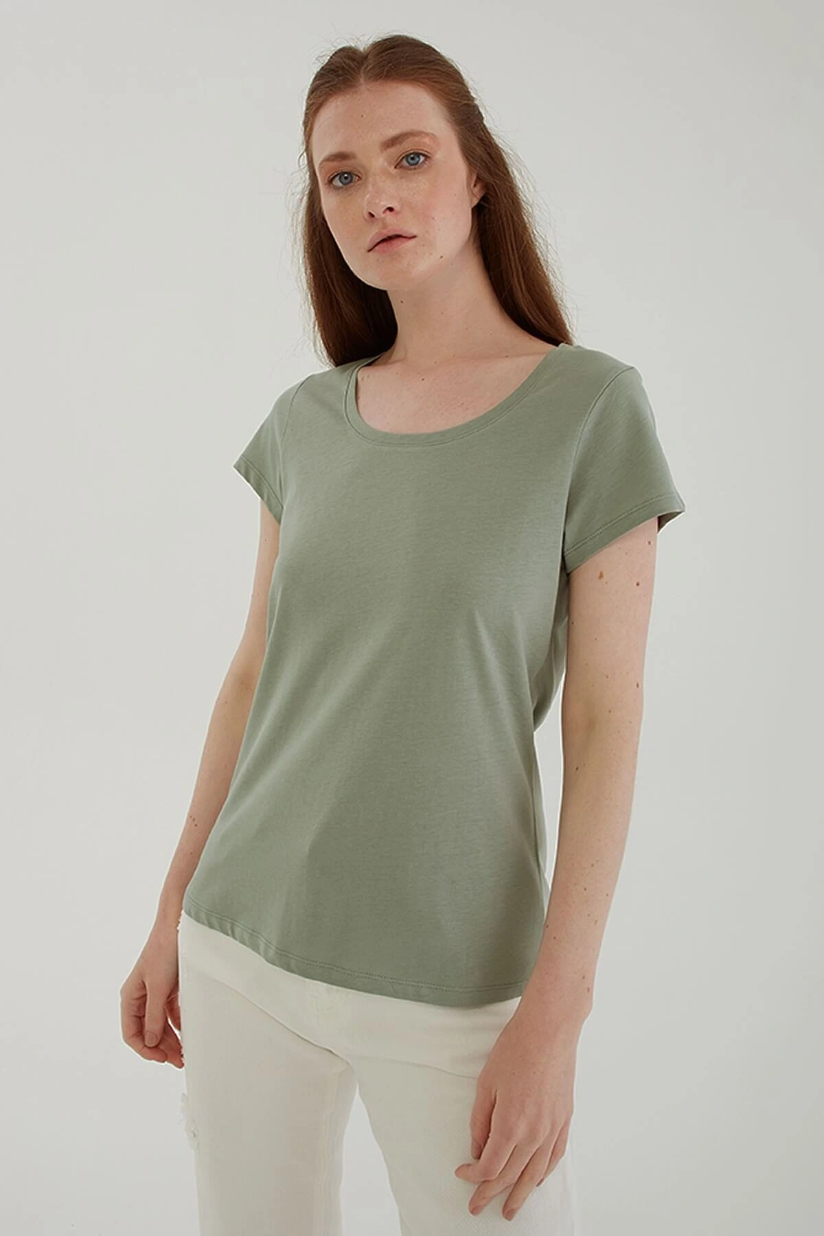 Havuz Yaka T-shirt Mint