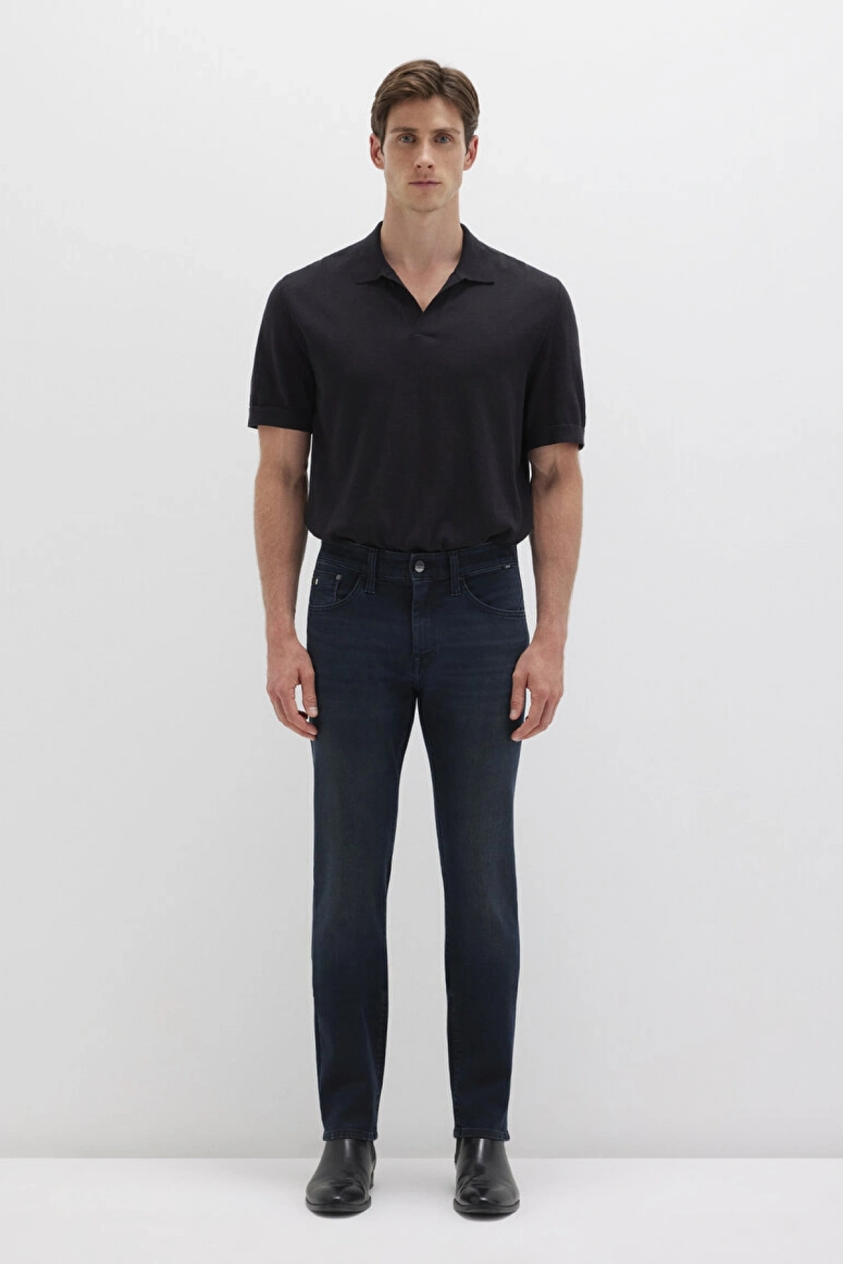 Jake Mavi Black Puslu Gece Mavisi Jean Pantolon