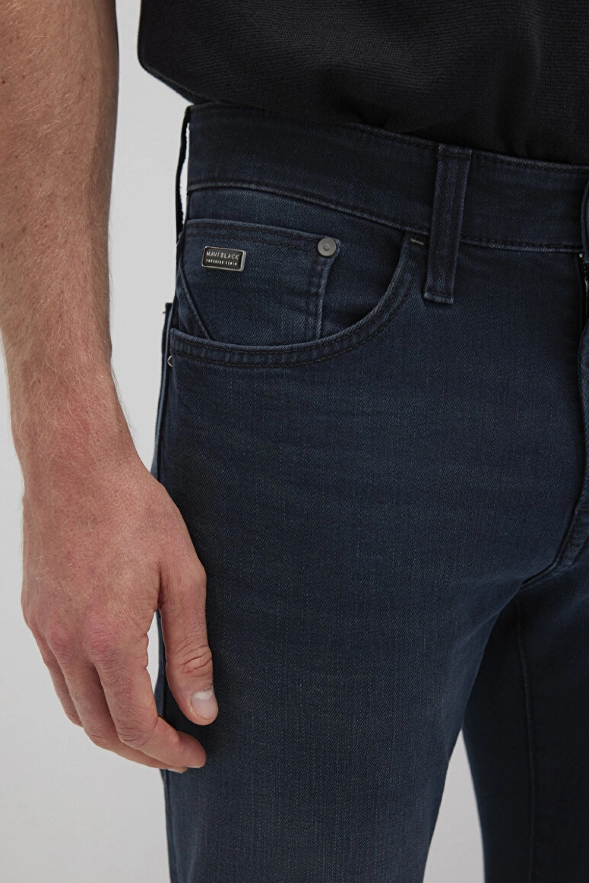Jake Mavi Black Puslu Gece Mavisi Jean Pantolon