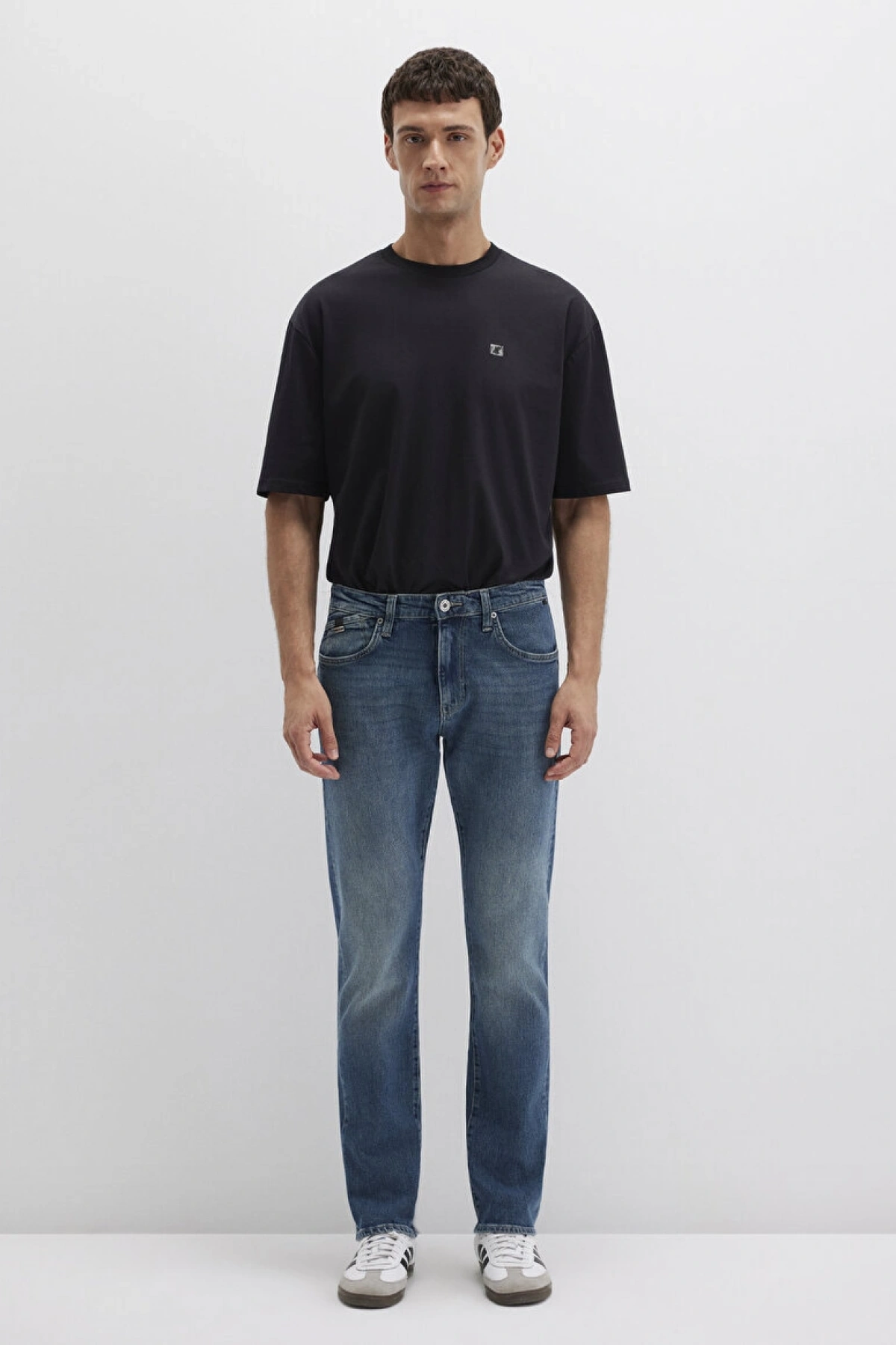 Jake Mavi Pro Indigo Puslu Comfort Jean Pantolon