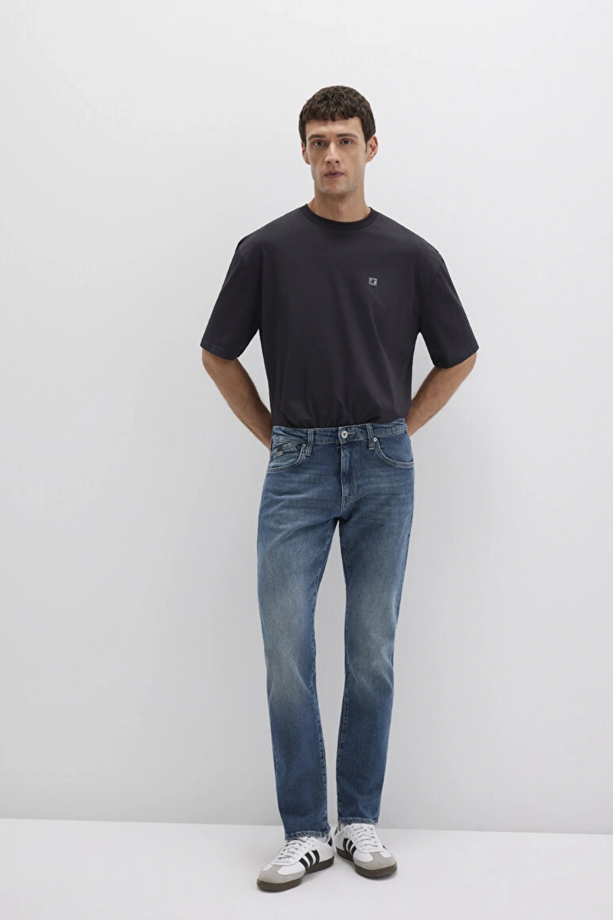 Jake Mavi Pro Indigo Puslu Comfort Jean Pantolon