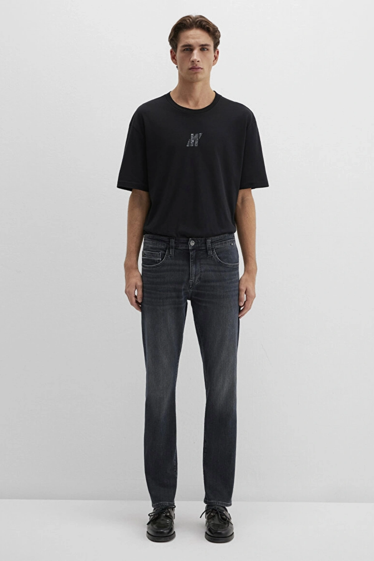 Jake Mavi Pro Vintage Koyu Gri Smoke Jean Pantolon