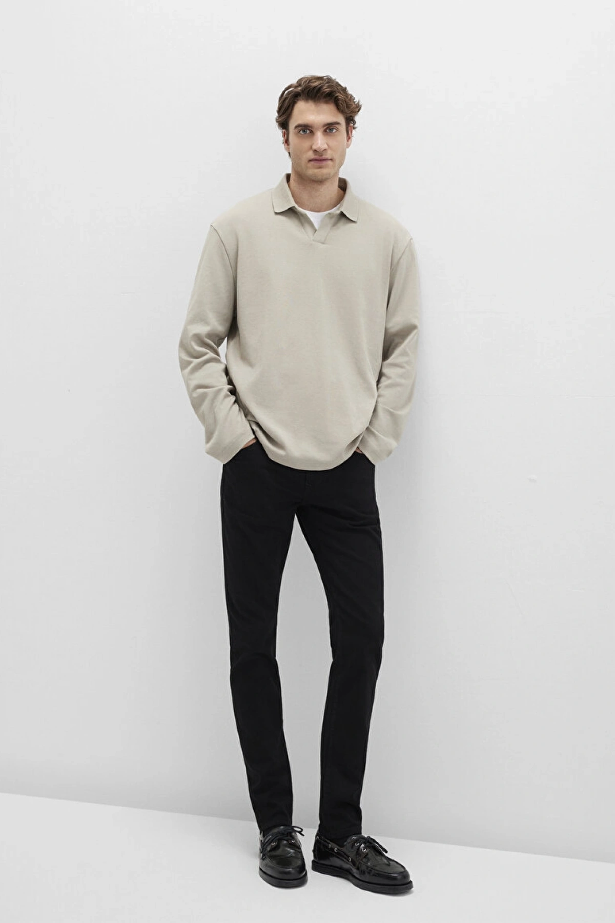 James Siyah Comfort Jean Pantolon