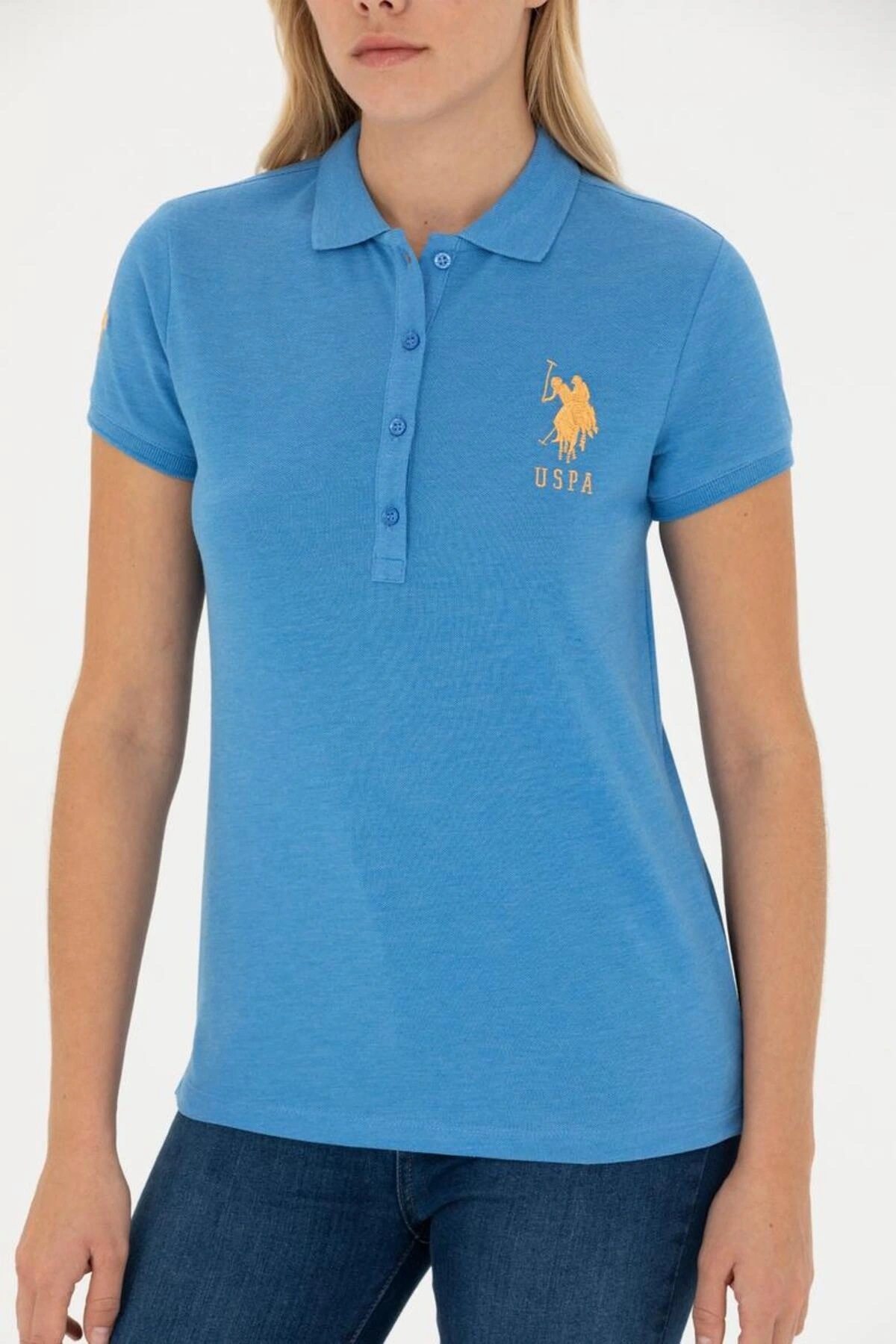 Kadın  Basic Polo Yaka Tişört