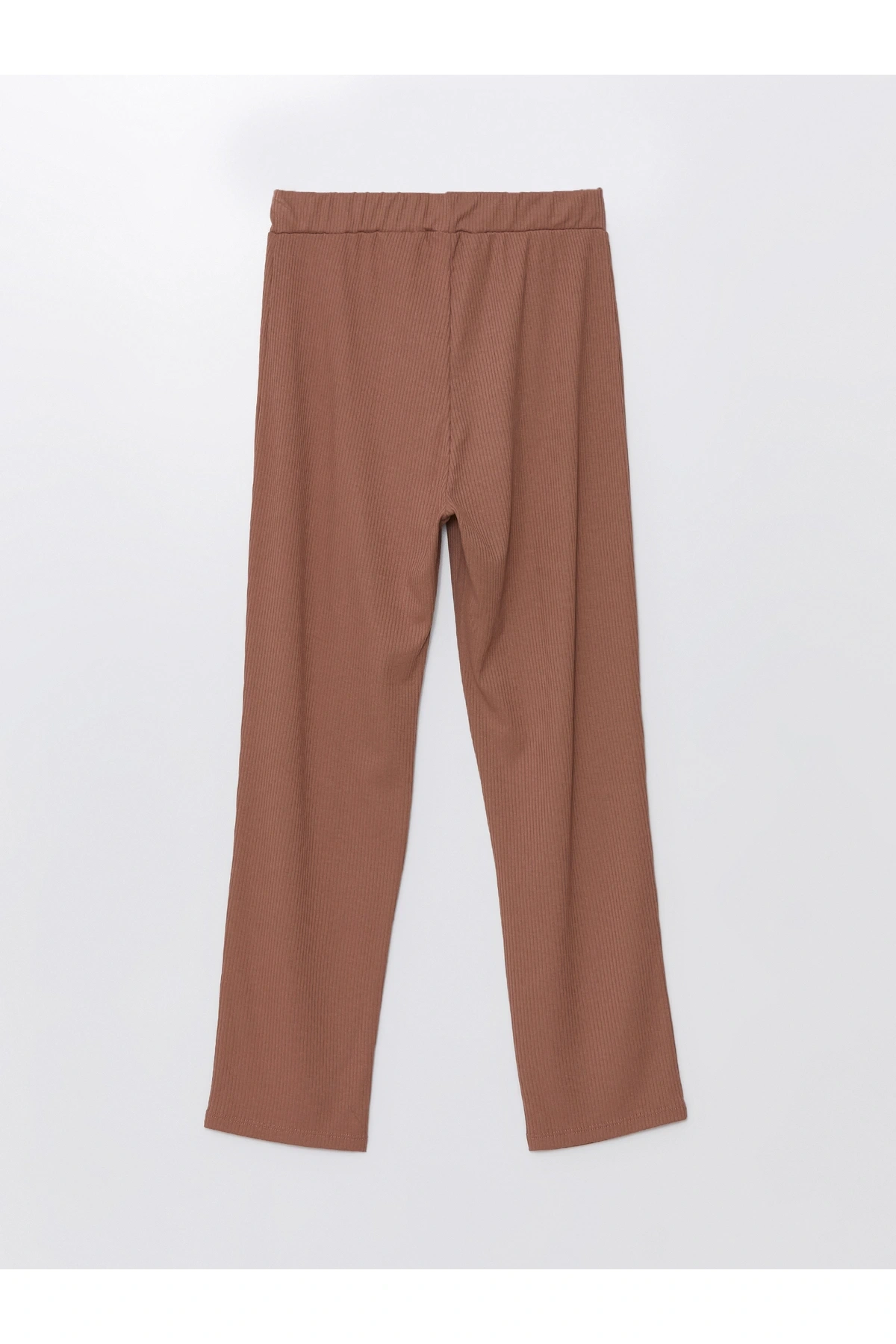 Kadın Beli Lastikli Düz Pantolon