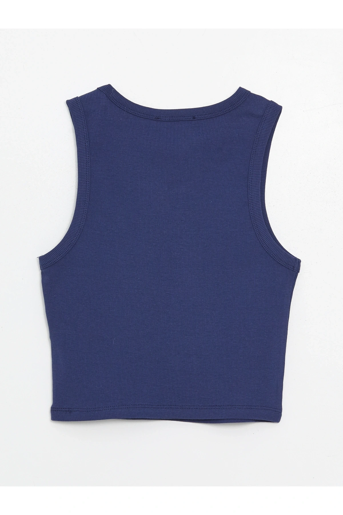 Kadın Bisiklet Yaka Düz Crop