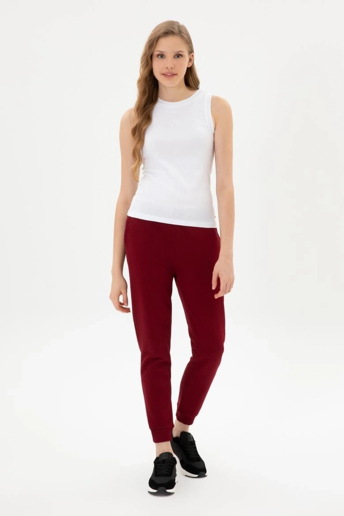 Kadın Bordo Jogger Eşofman Altı