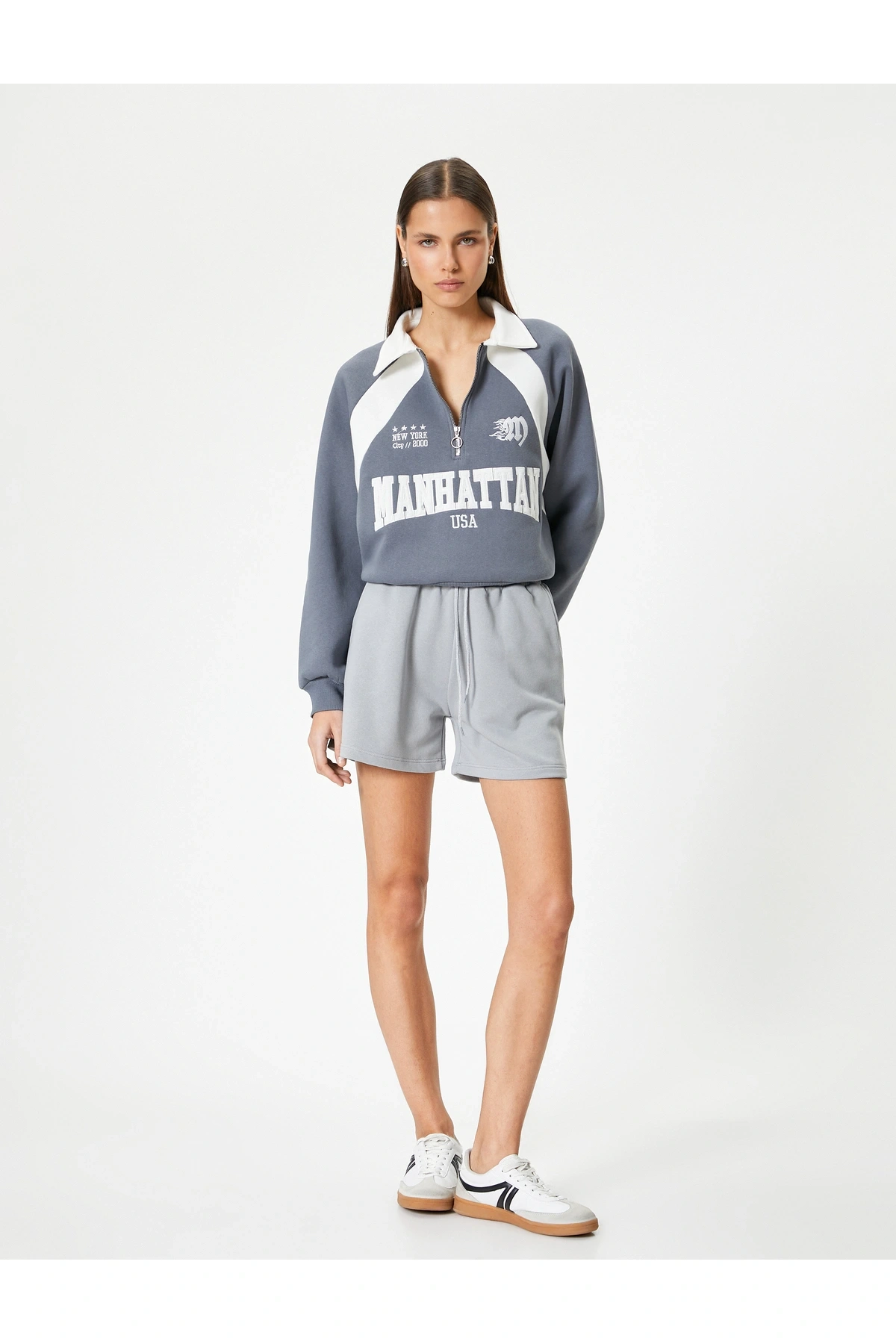 KOTON Kadın Gri Şort - 4sal40005ık