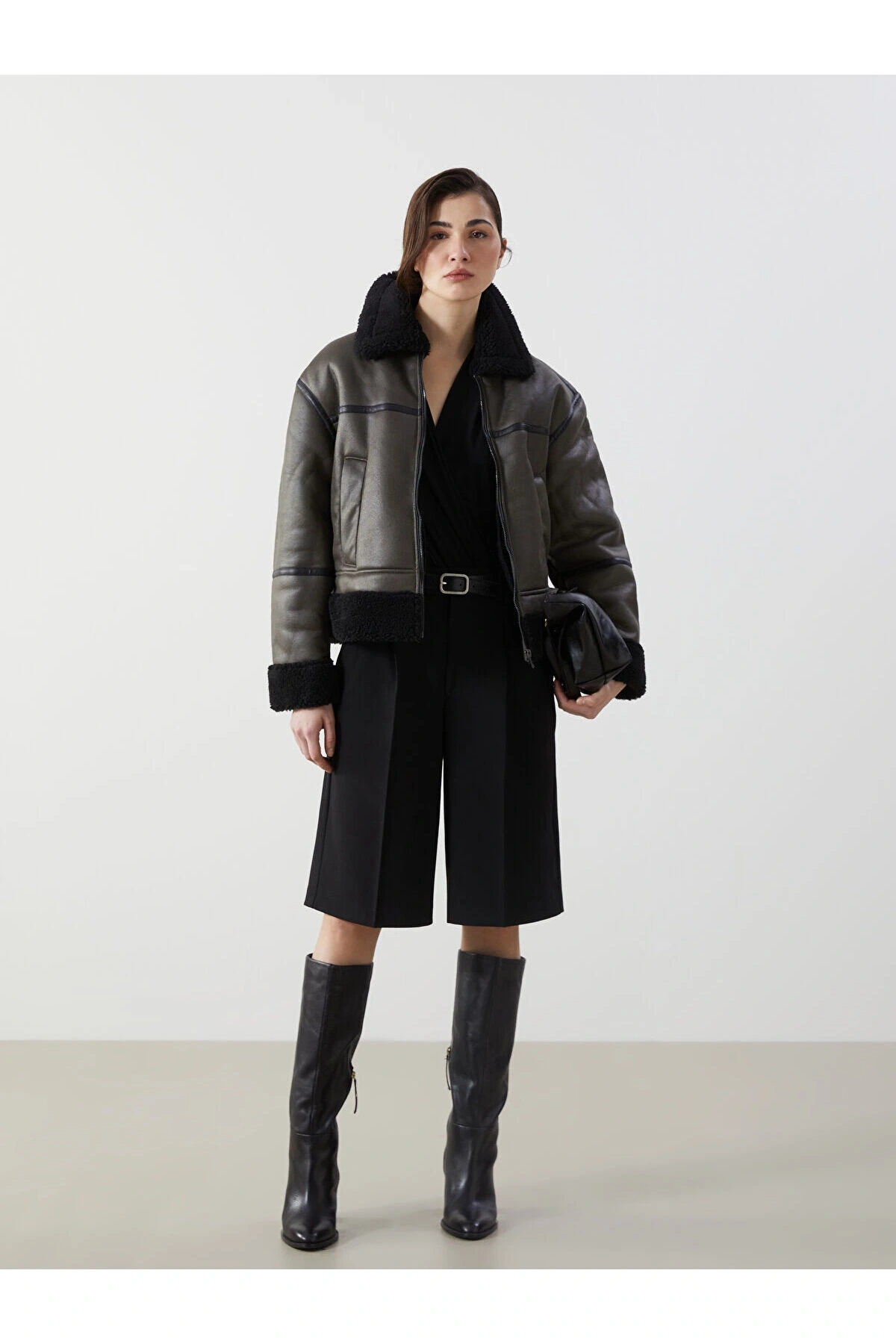 Kadın Loose Fit Düz Şort