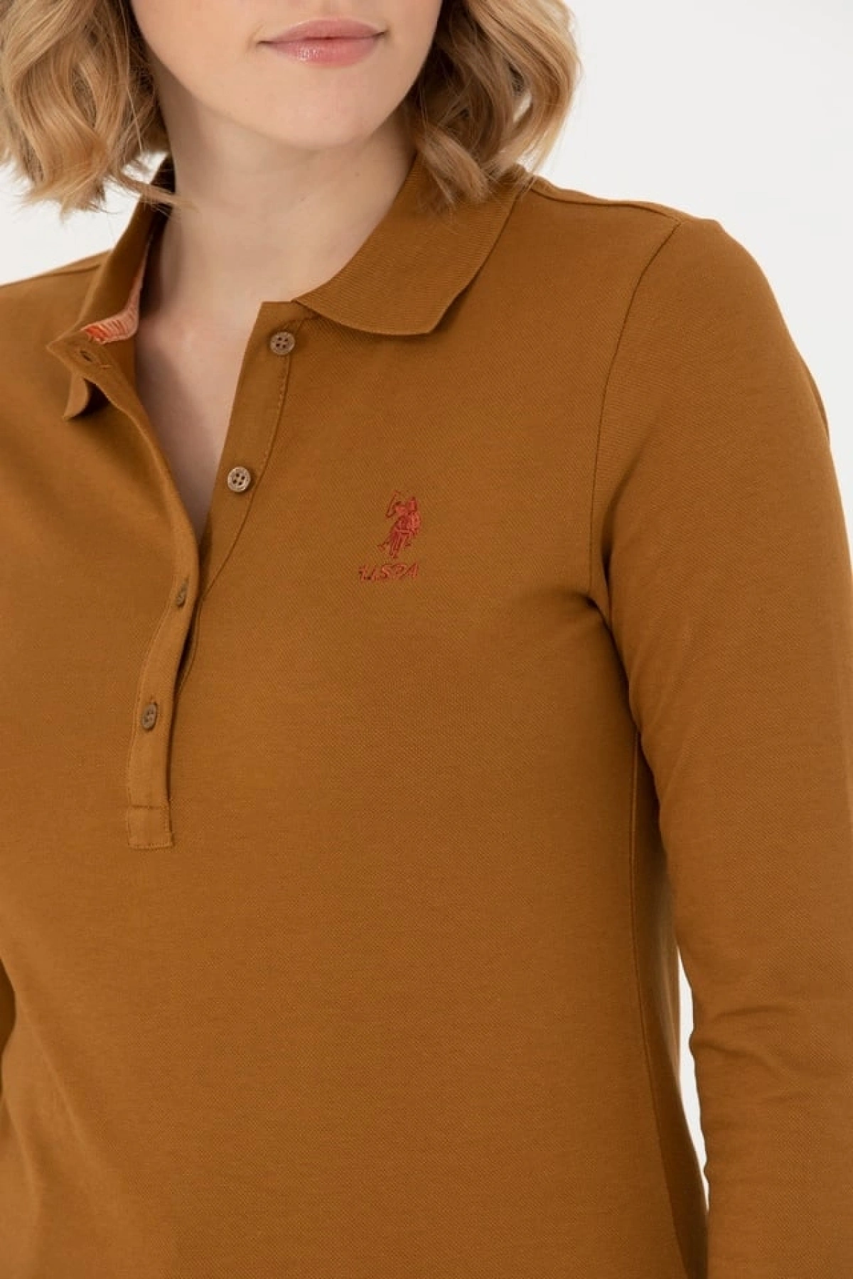 Kadın Siyah Basic Polo Yaka Sweatshirt 1675677
