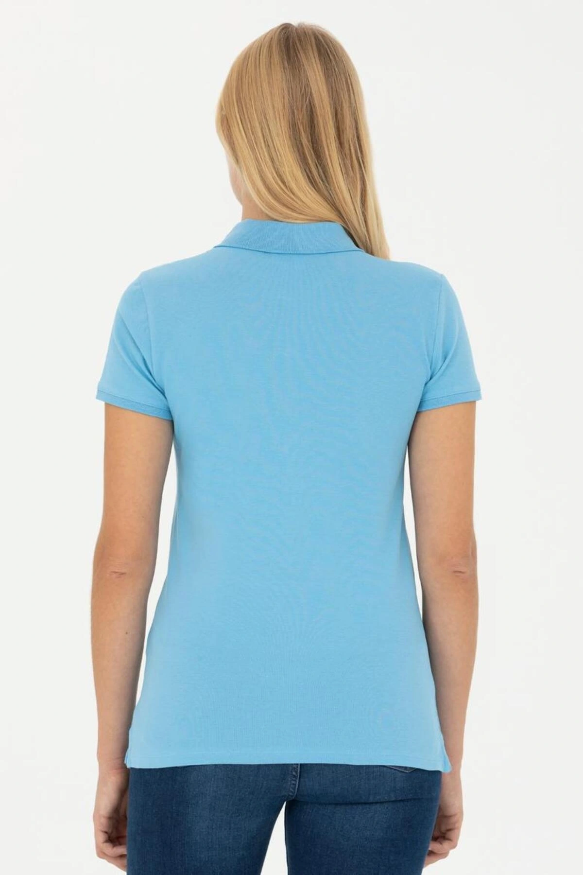 Kadın Basic Polo Yaka Tişört 1567889