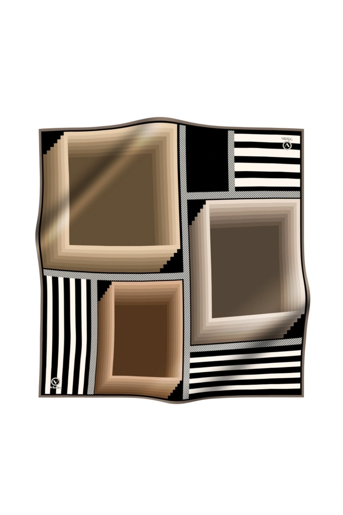 Kadın Twill Eşarp Bej 90x90