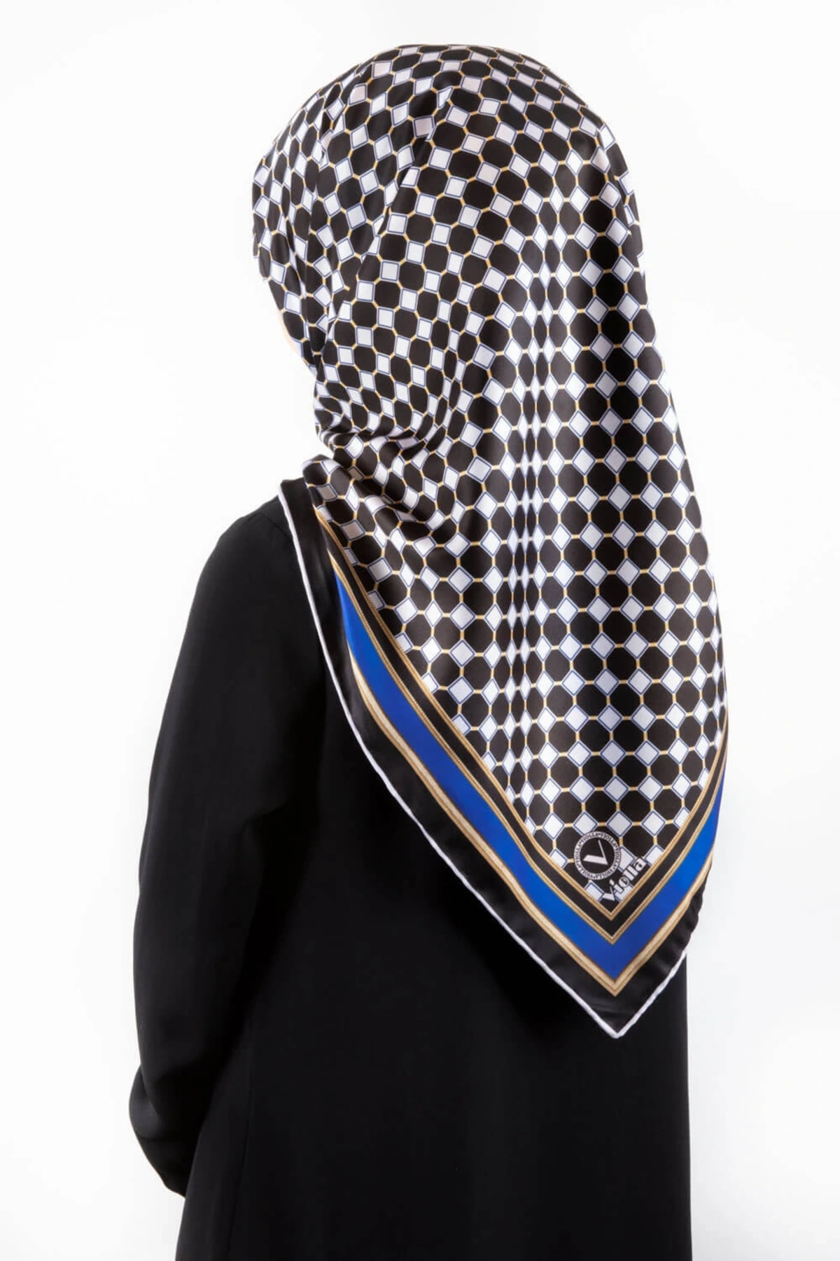 Kadın Twill Eşarp Saks 90x90