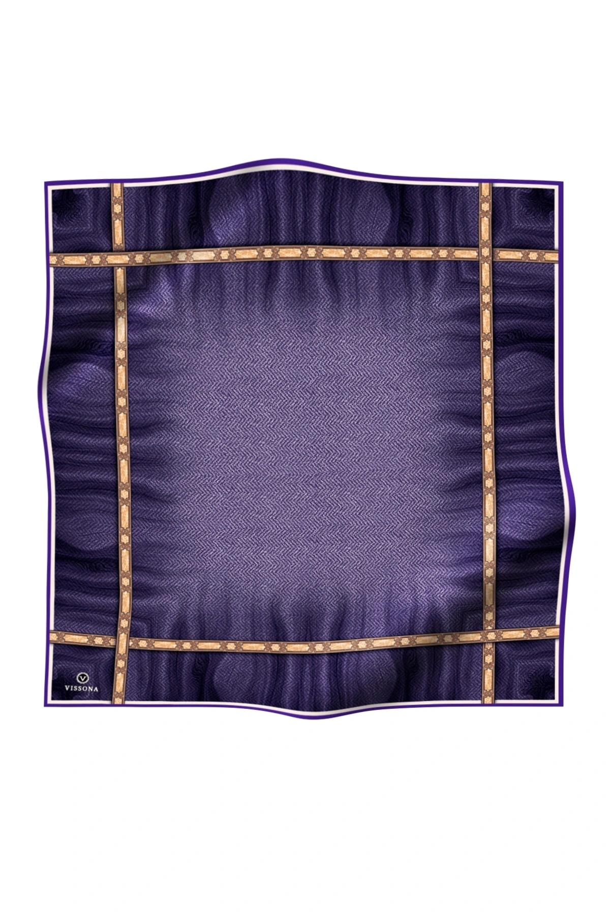 Kadın Twill Ipek Eşarp Mor