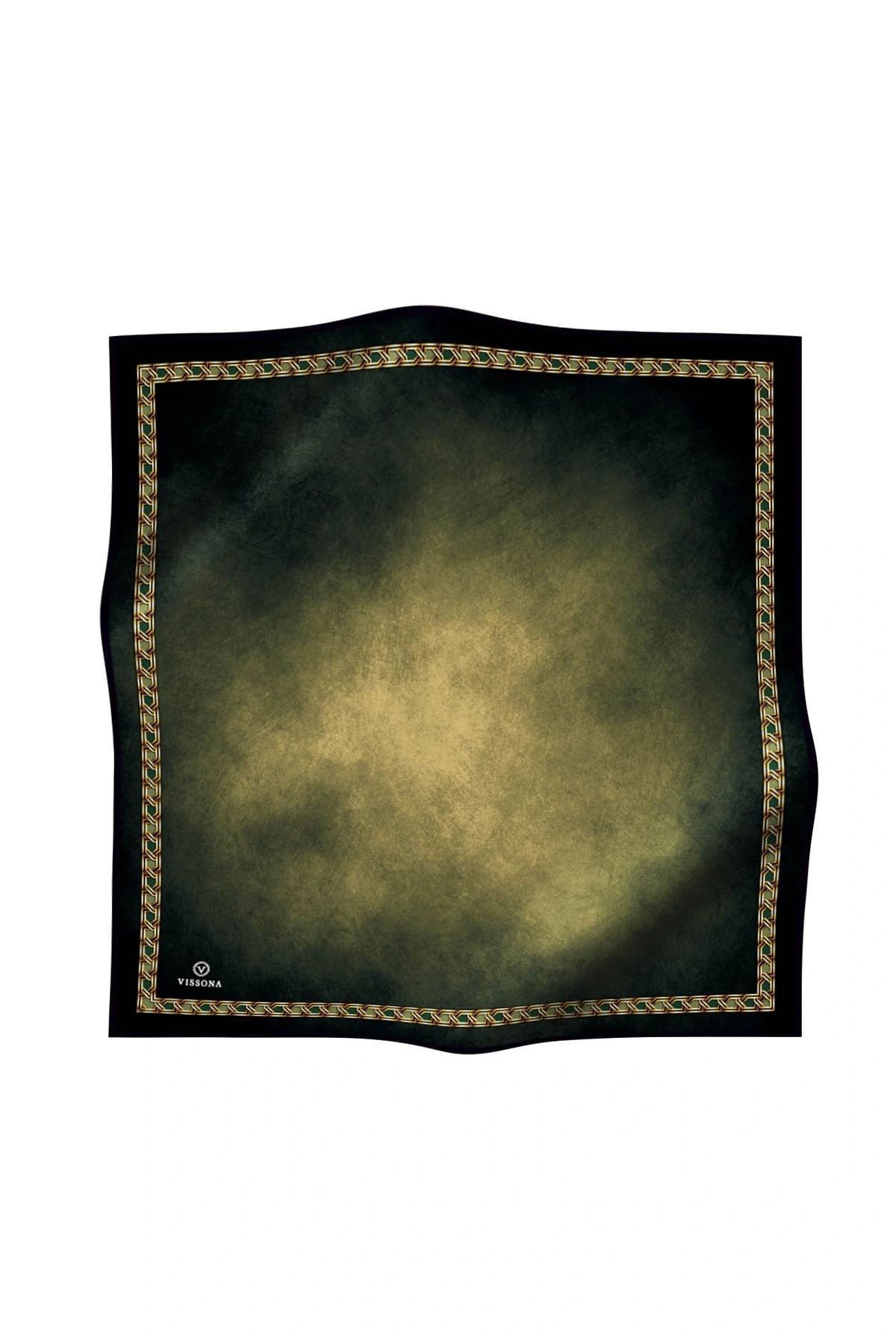 Kadın Twill Ipek Eşarp Sarı Haki