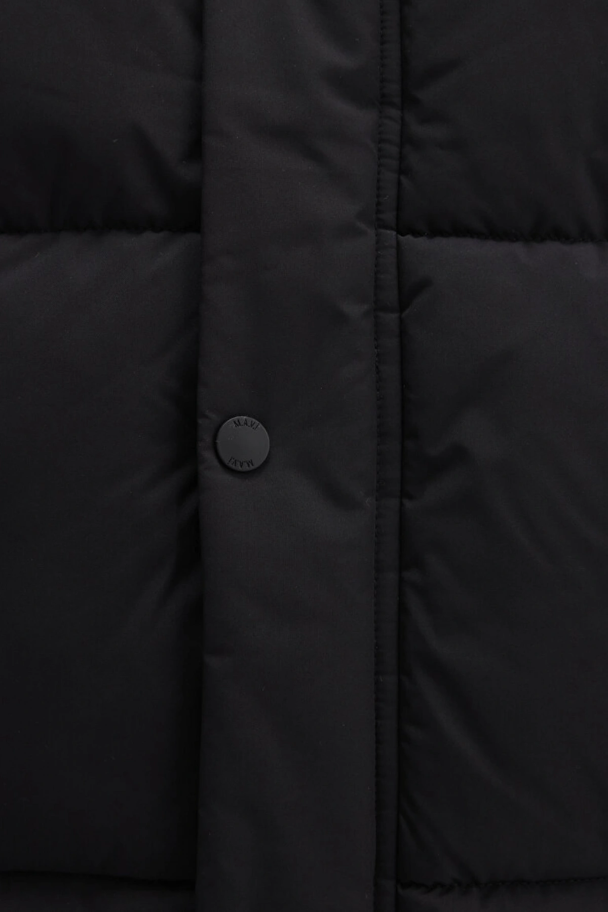 Kapüşonlu Siyah Şişme Yelek