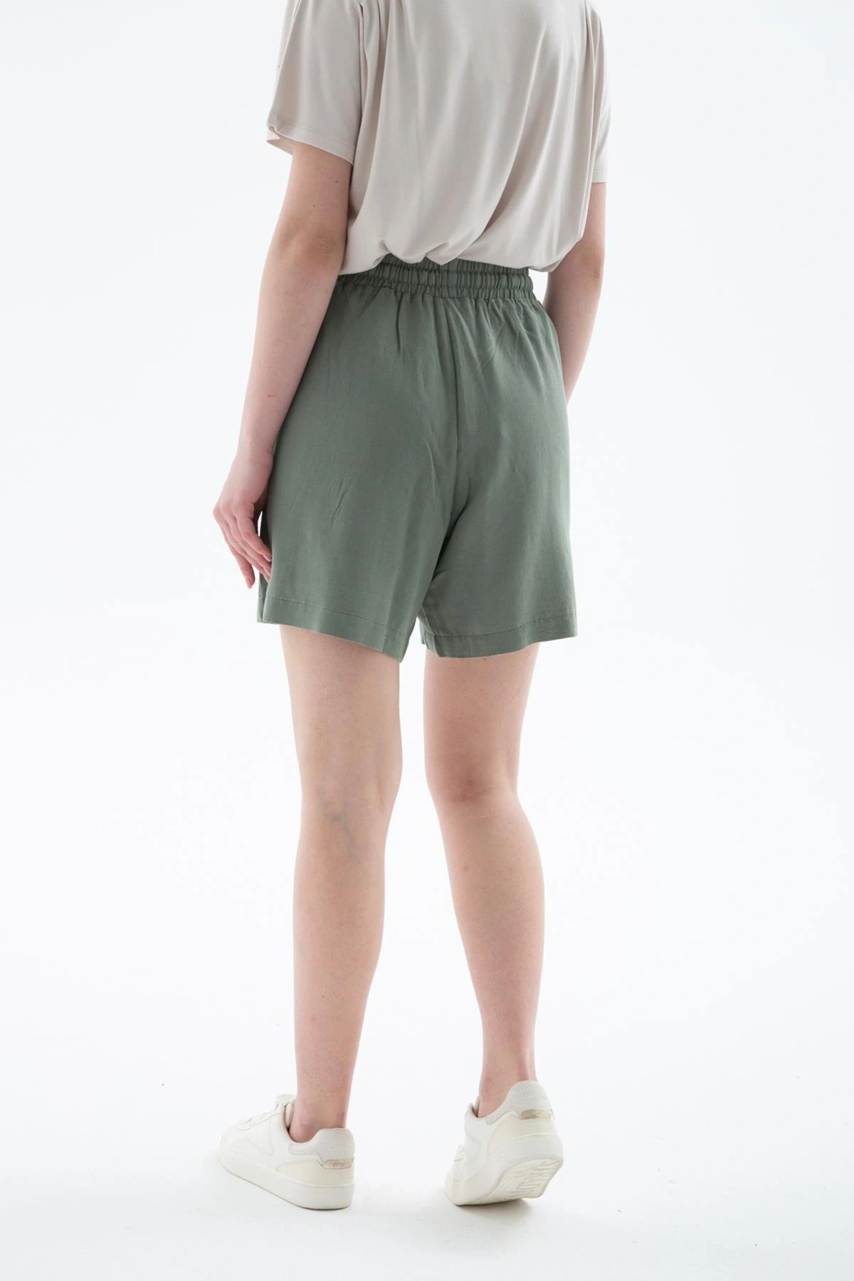 Keten Karışımlı Comfort Fit Lastikli Kısa Short SHORT 25Y0606K1