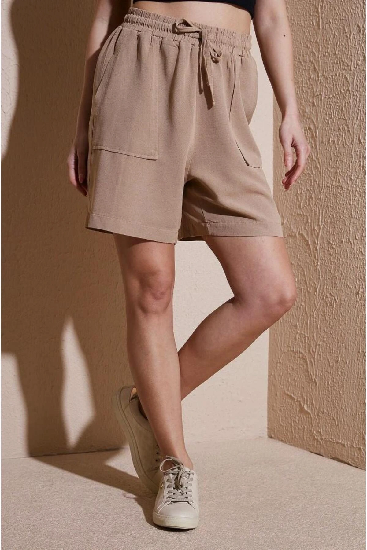 Keten Karışımlı Comfort Fit Lastikli Kısa Short SHORT 25Y0606K1