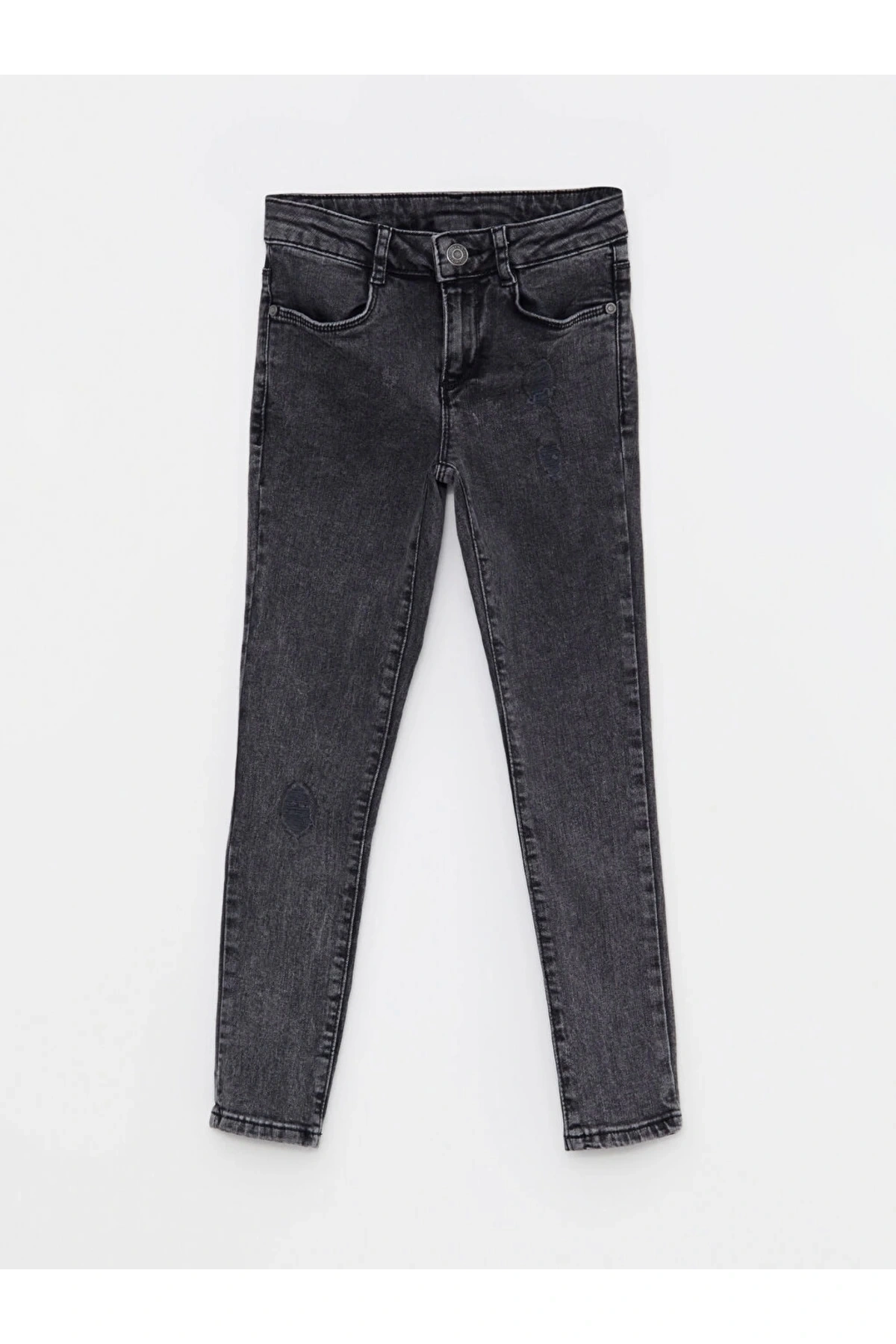 Kids Gri Basic Kız Çocuk Jean Pantolon