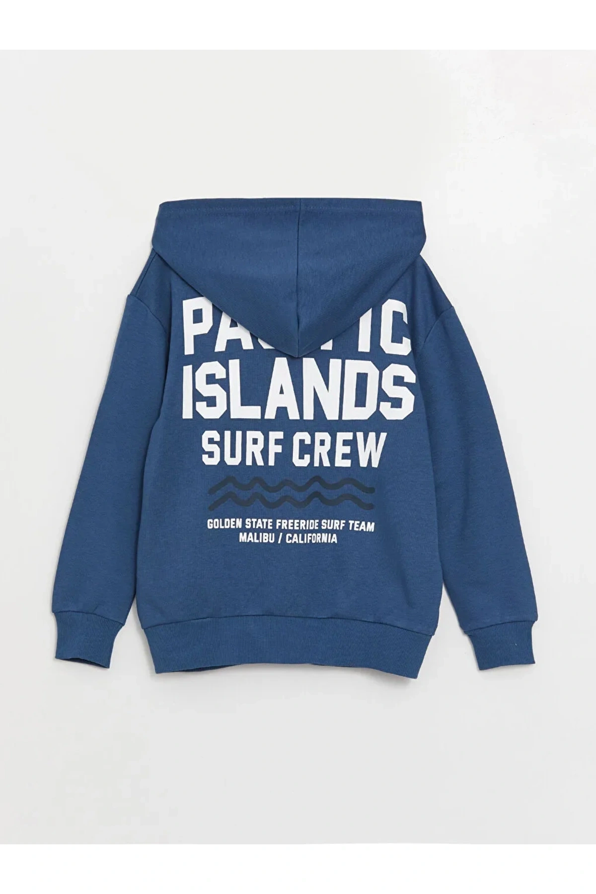 Kids Kapüşonlu Baskılı Uzun Kollu Erkek Çocuk Fermuarlı Sweatshirt