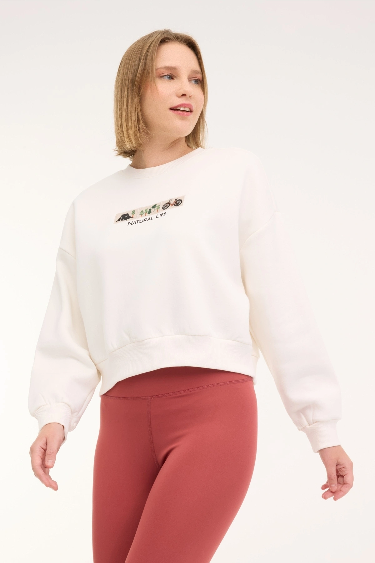 Kinetix Ekru Kadın Sweatshirt