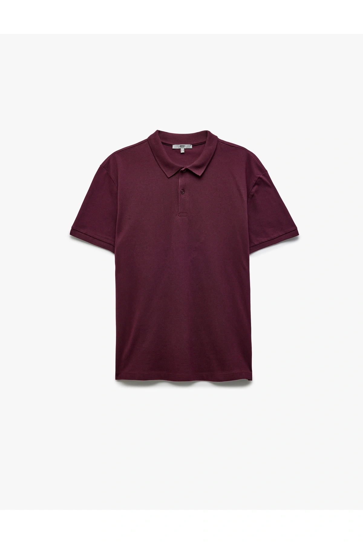 Kısa Kollu Pamuklu Pike Kumaş Polo Yaka Slim Fit Tişört