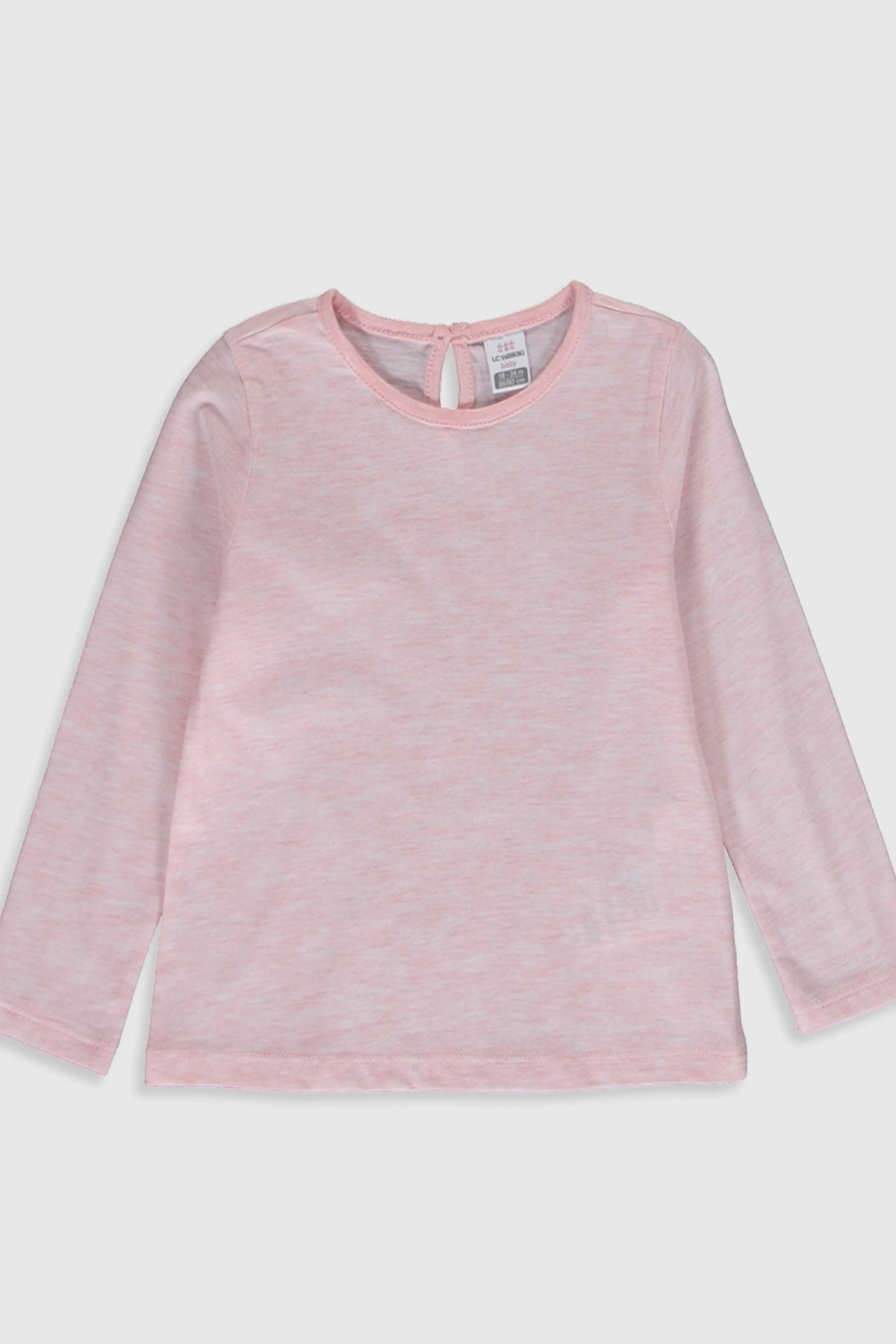 Kız Bebek Pembe Melanj E6R T-Shirt