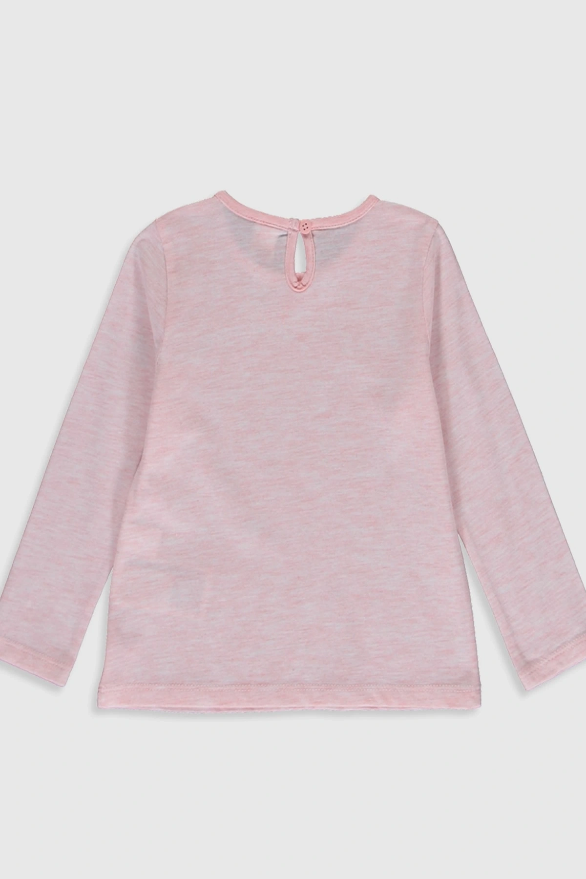 Kız Bebek Pembe Melanj E6R T-Shirt