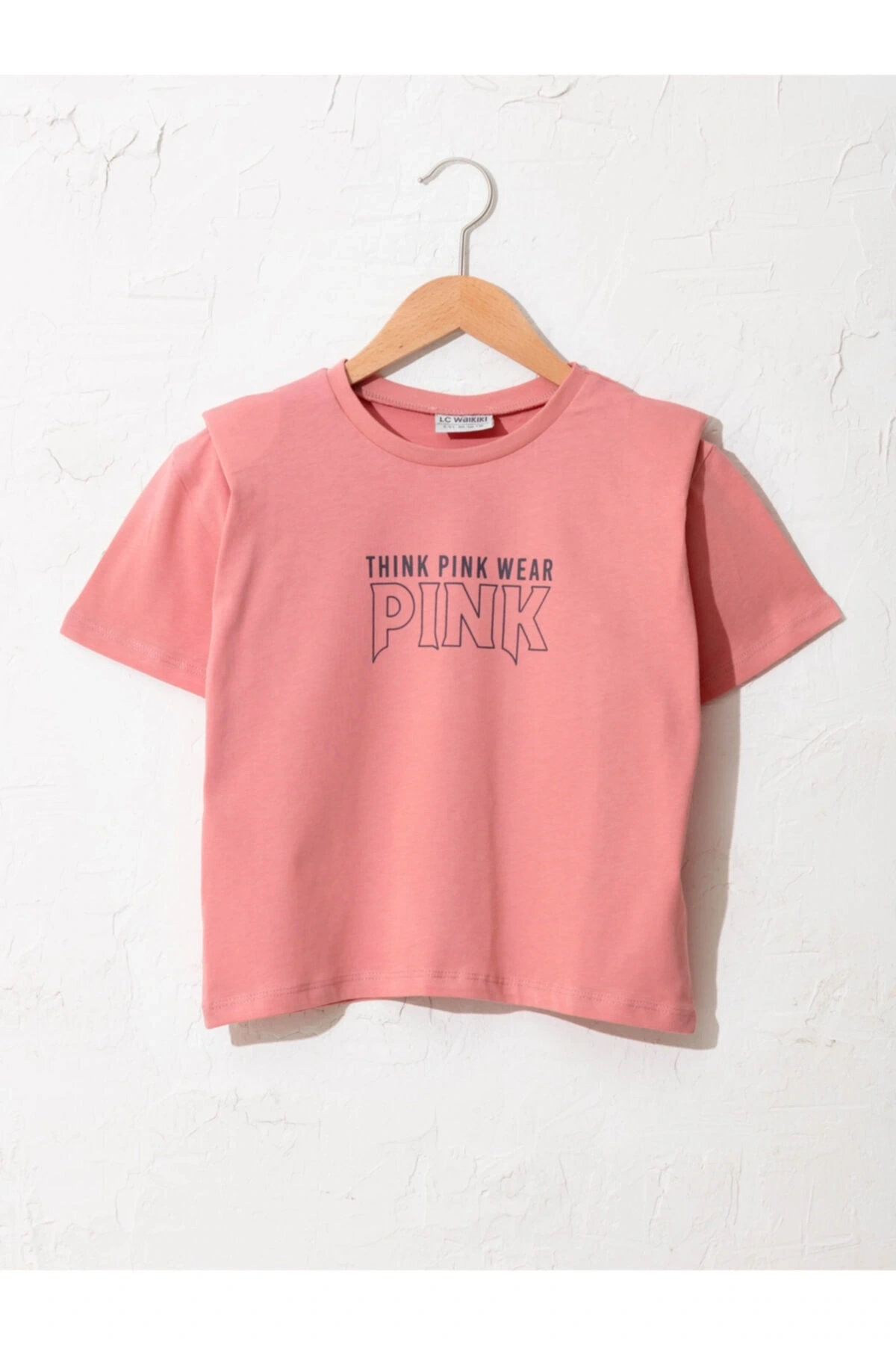 Kız Çocuk Mat Pembe Tişört