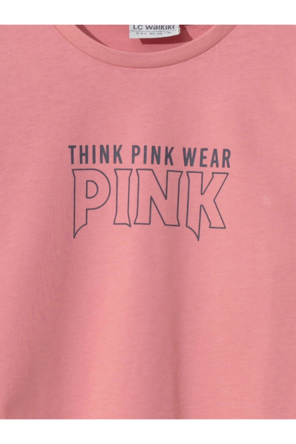 Kız Çocuk Mat Pembe Tişört