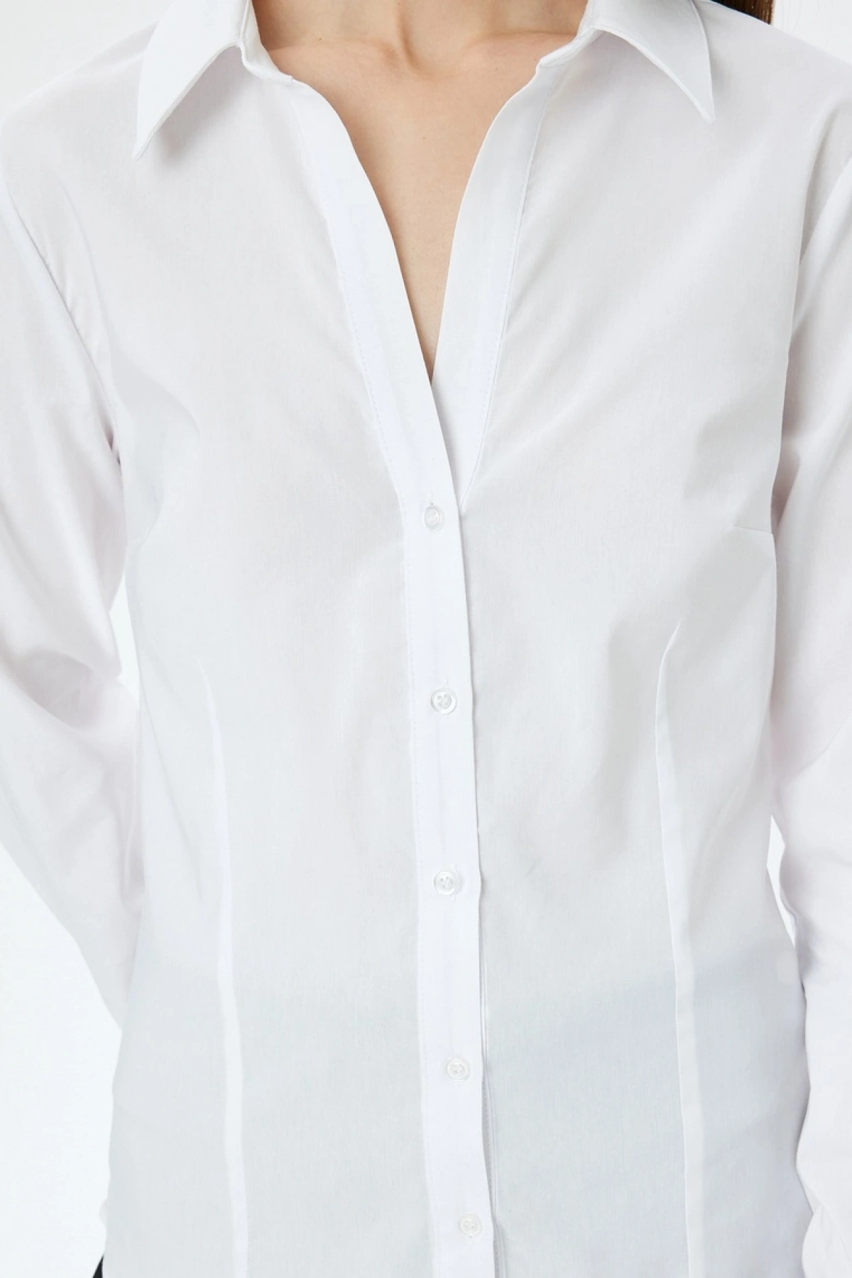 KOTON Klasik Yaka Uzun Kollu Slim Fit Gömlek