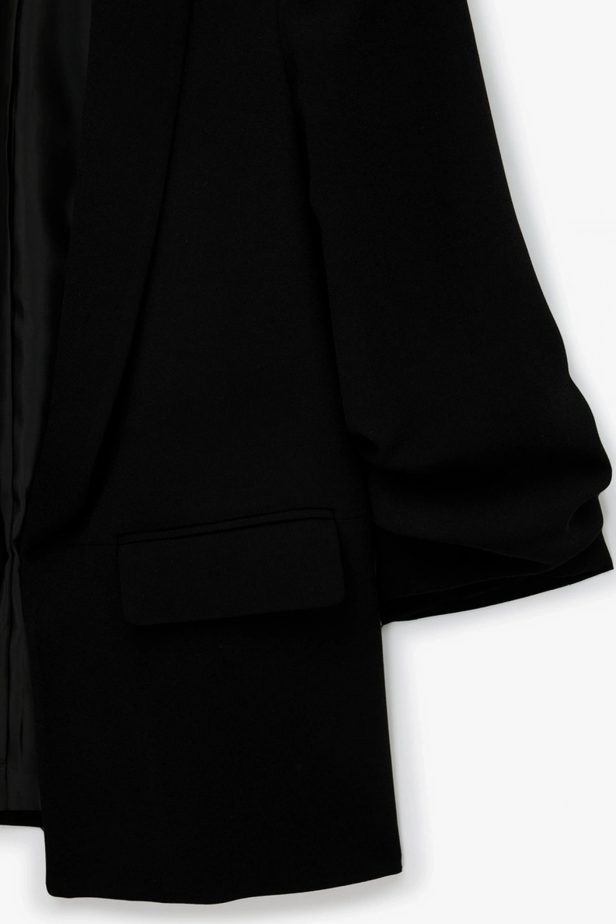 KOTON Krep Kumaş Şal Yaka 3/4 Kollu Blazer Ceket