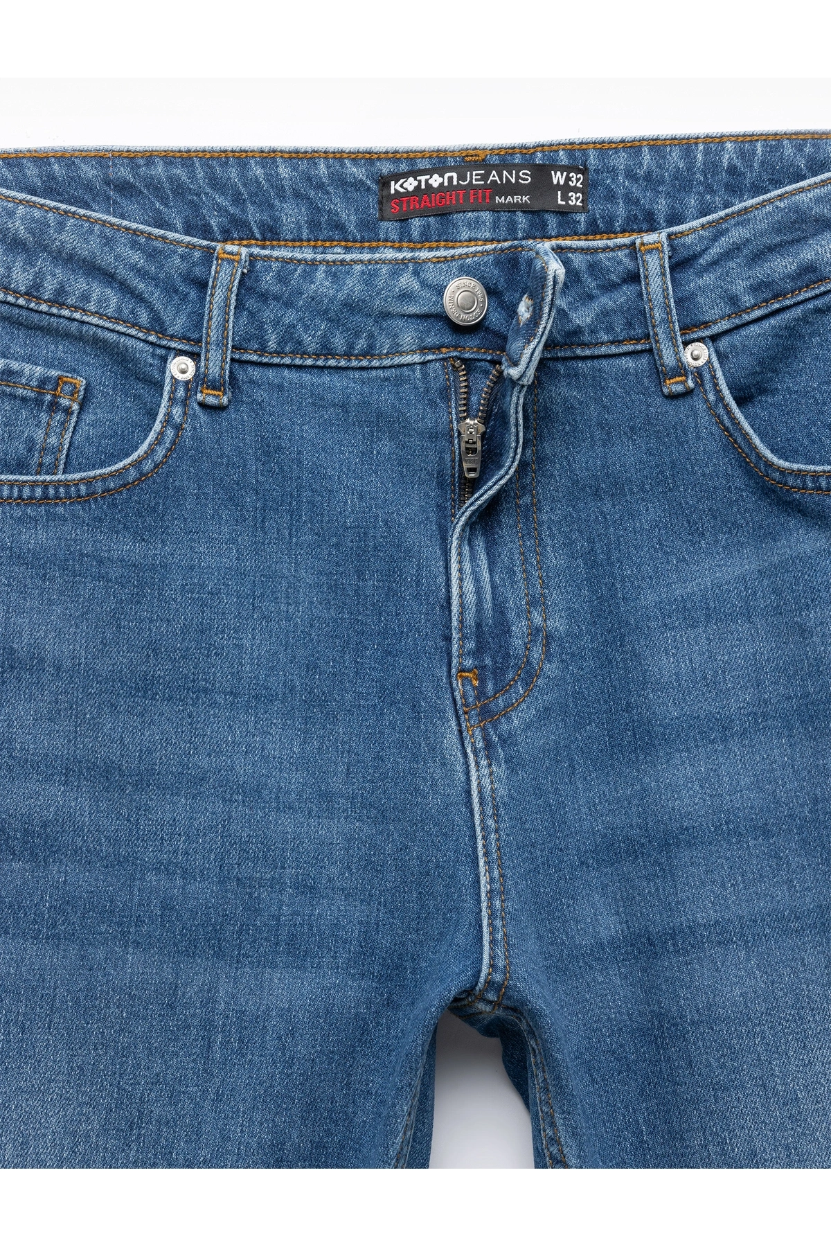 Koton Normal Bel Pamuklu Straight Fit Jean Pantolon - Mark Jean
