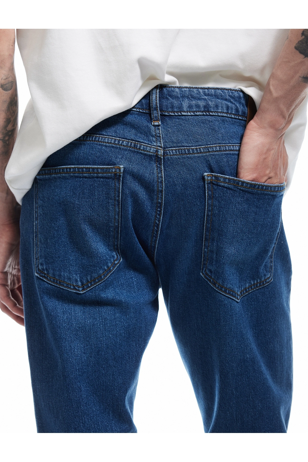 Koton Normal Bel Pamuklu Straight Fit Jean Pantolon - Mark Jean