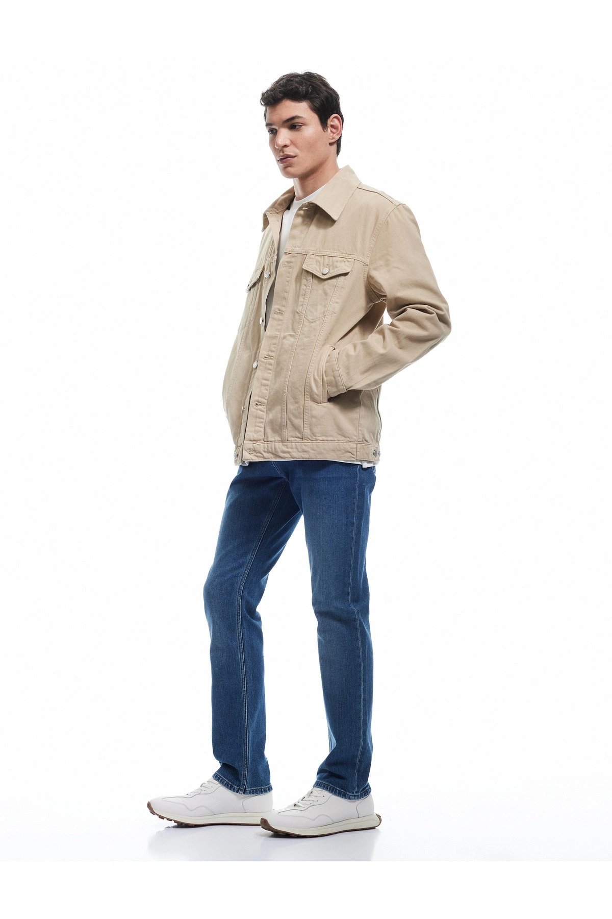 Koton Normal Bel Pamuklu Straight Fit Jean Pantolon - Mark Jean