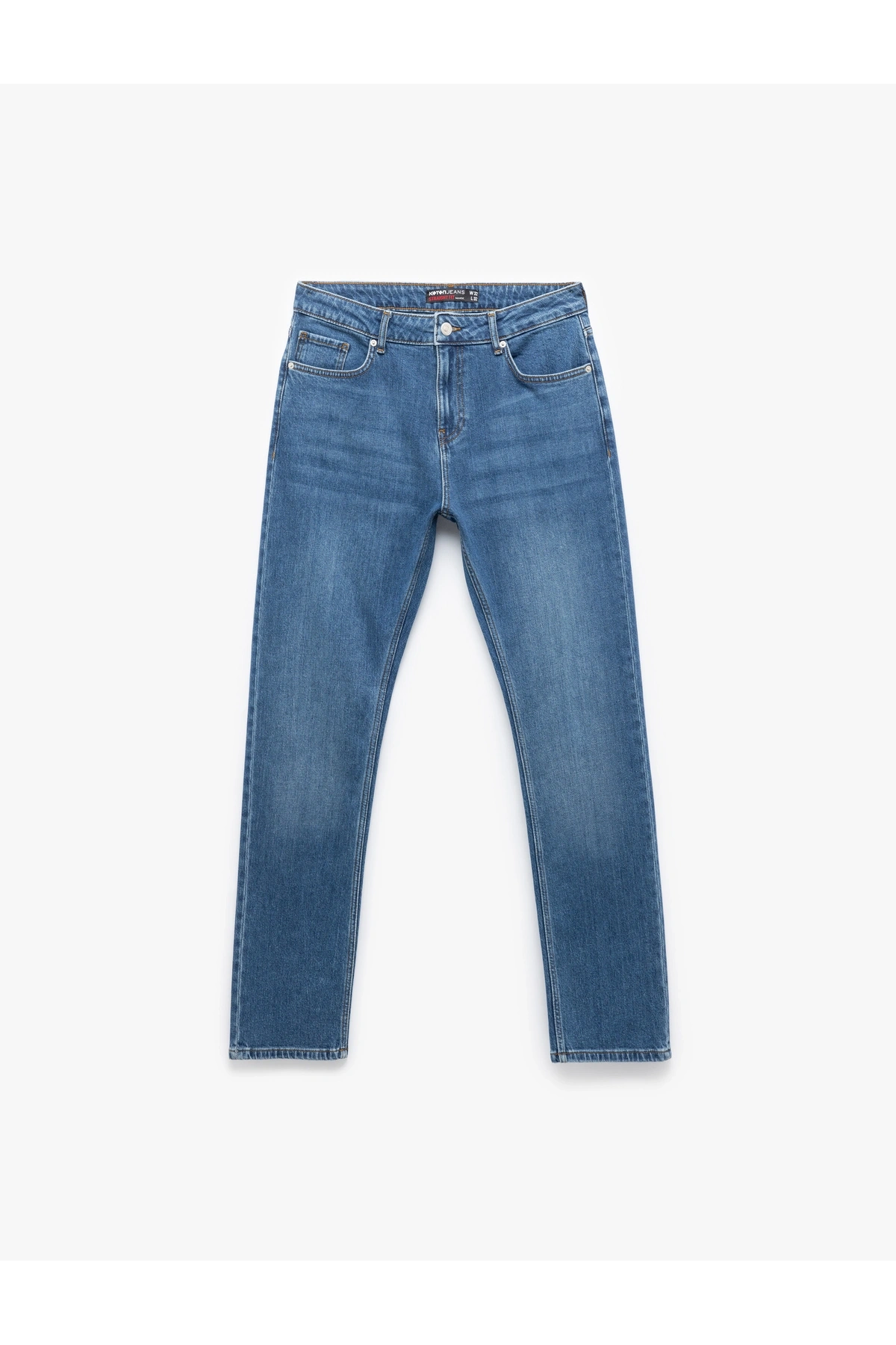Koton Normal Bel Pamuklu Straight Fit Jean Pantolon - Mark Jean