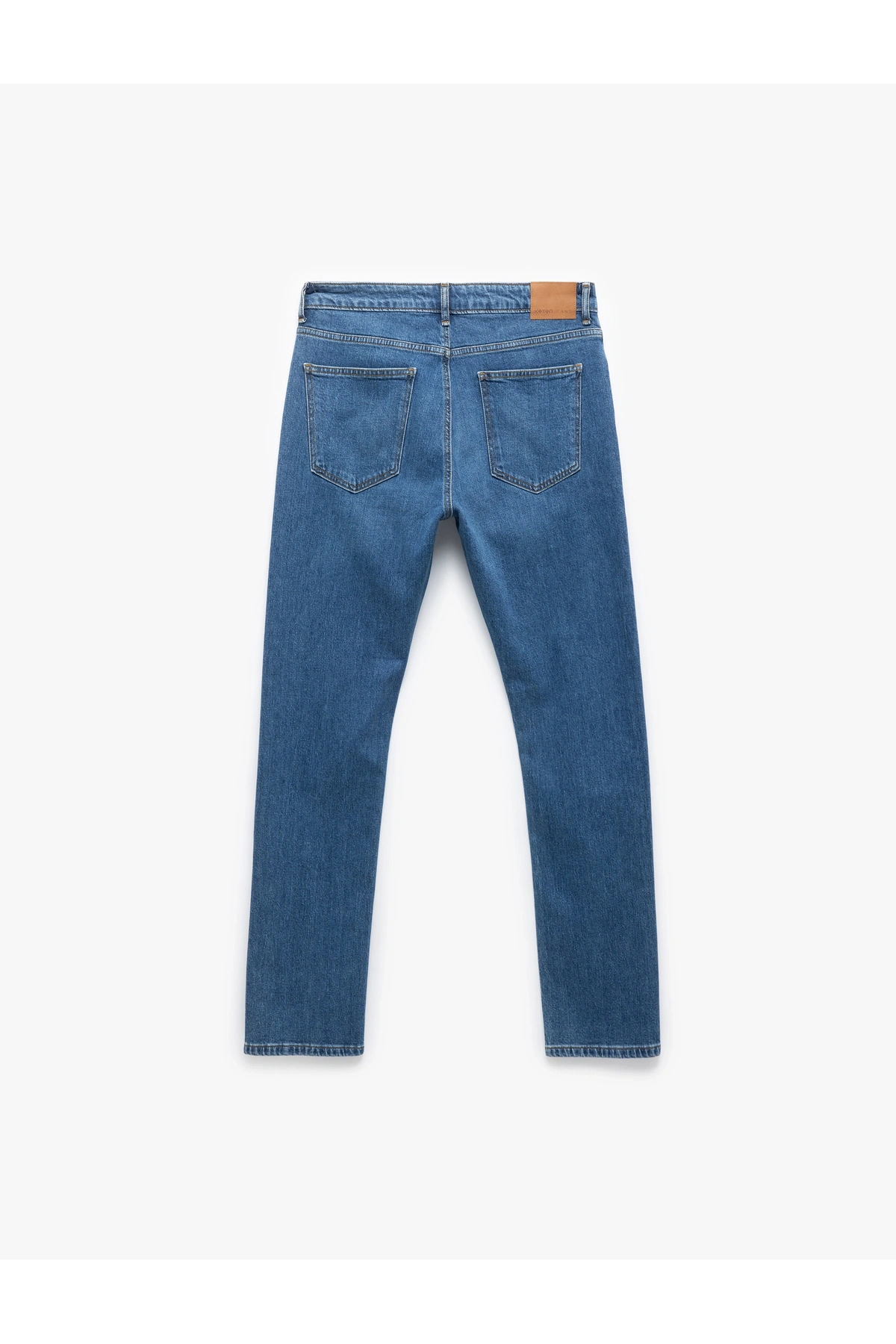 Koton Normal Bel Pamuklu Straight Fit Jean Pantolon - Mark Jean
