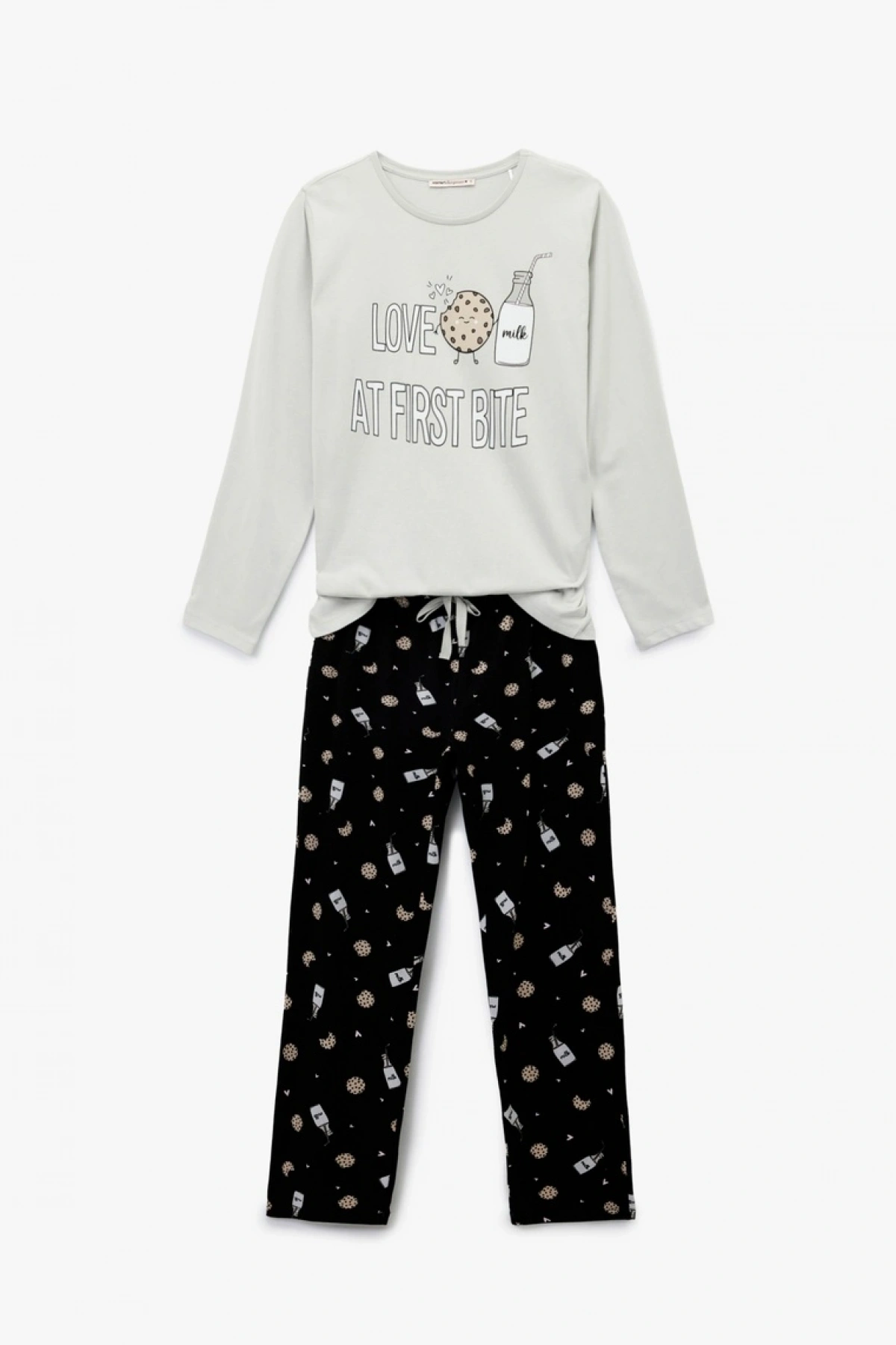 KOTON Pamuklu Baskılı Pijama Takımı