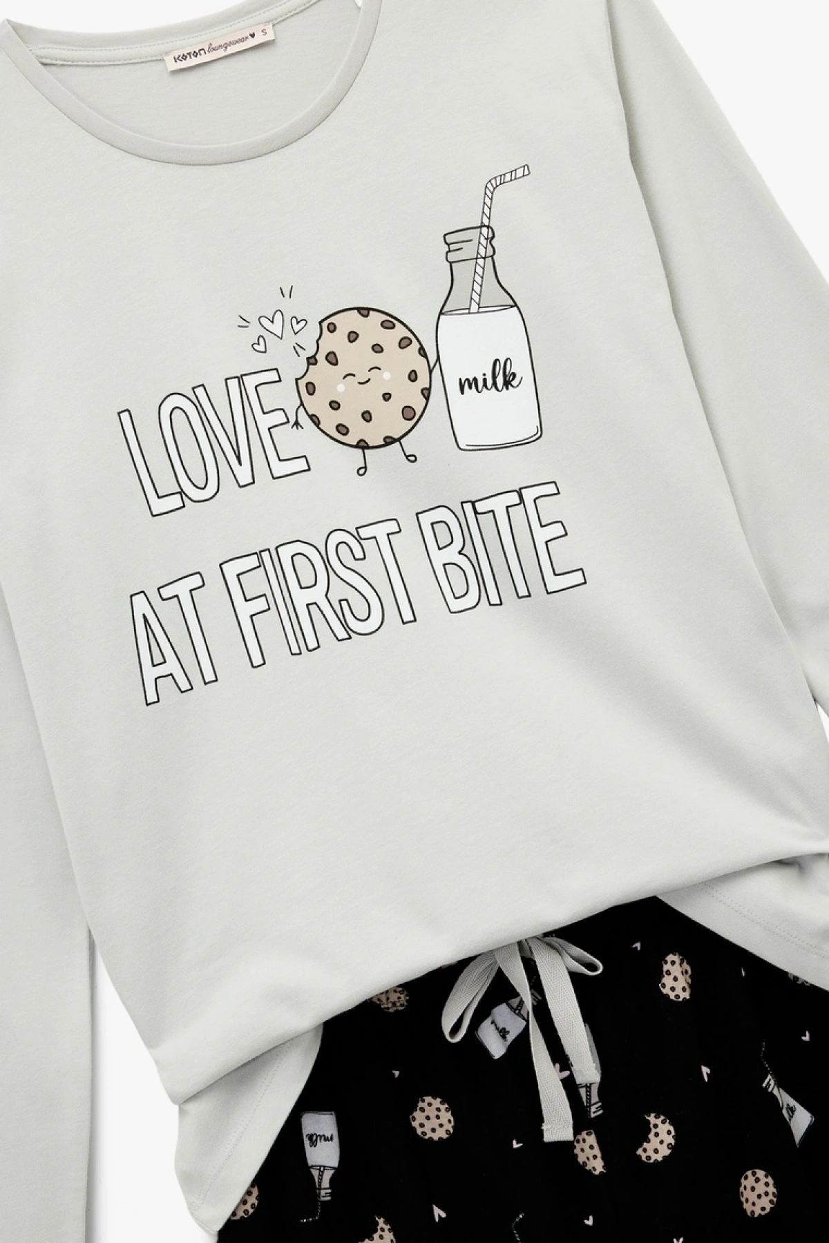 KOTON Pamuklu Baskılı Pijama Takımı