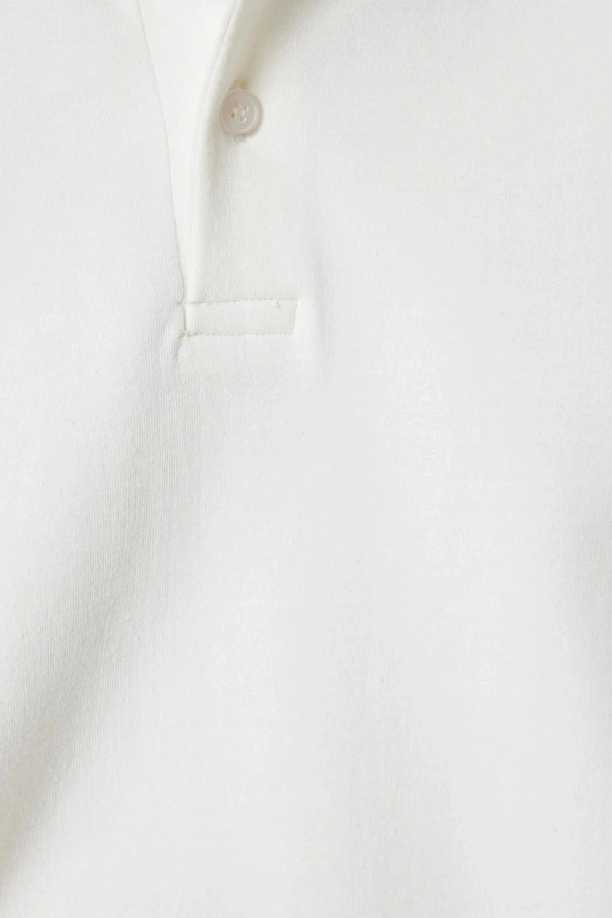 Koton Polo Yaka Sweatshirt Basic Düğmeli Pamuklu İnterlok Kumaş