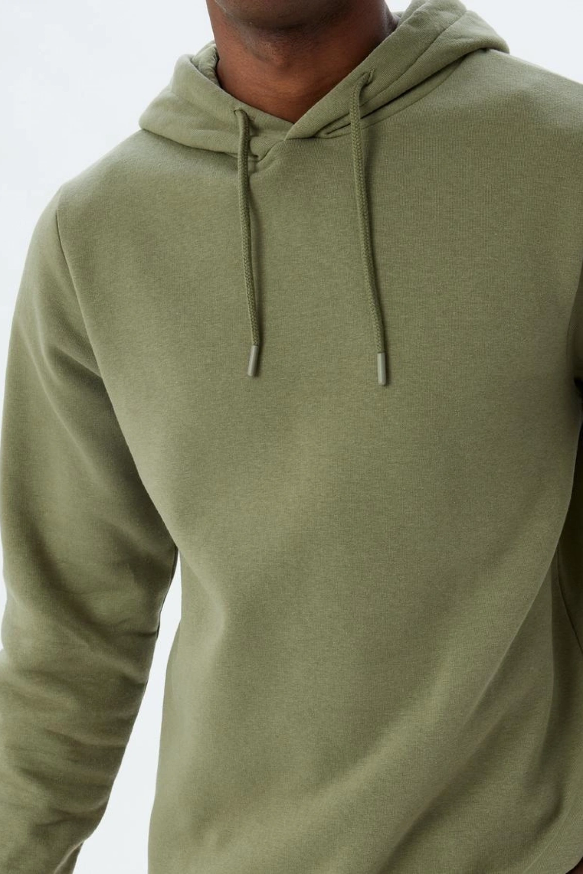 KOTON Şardonlu Pamuk Karışımlı Basic Kapşonlu Sweatshirt