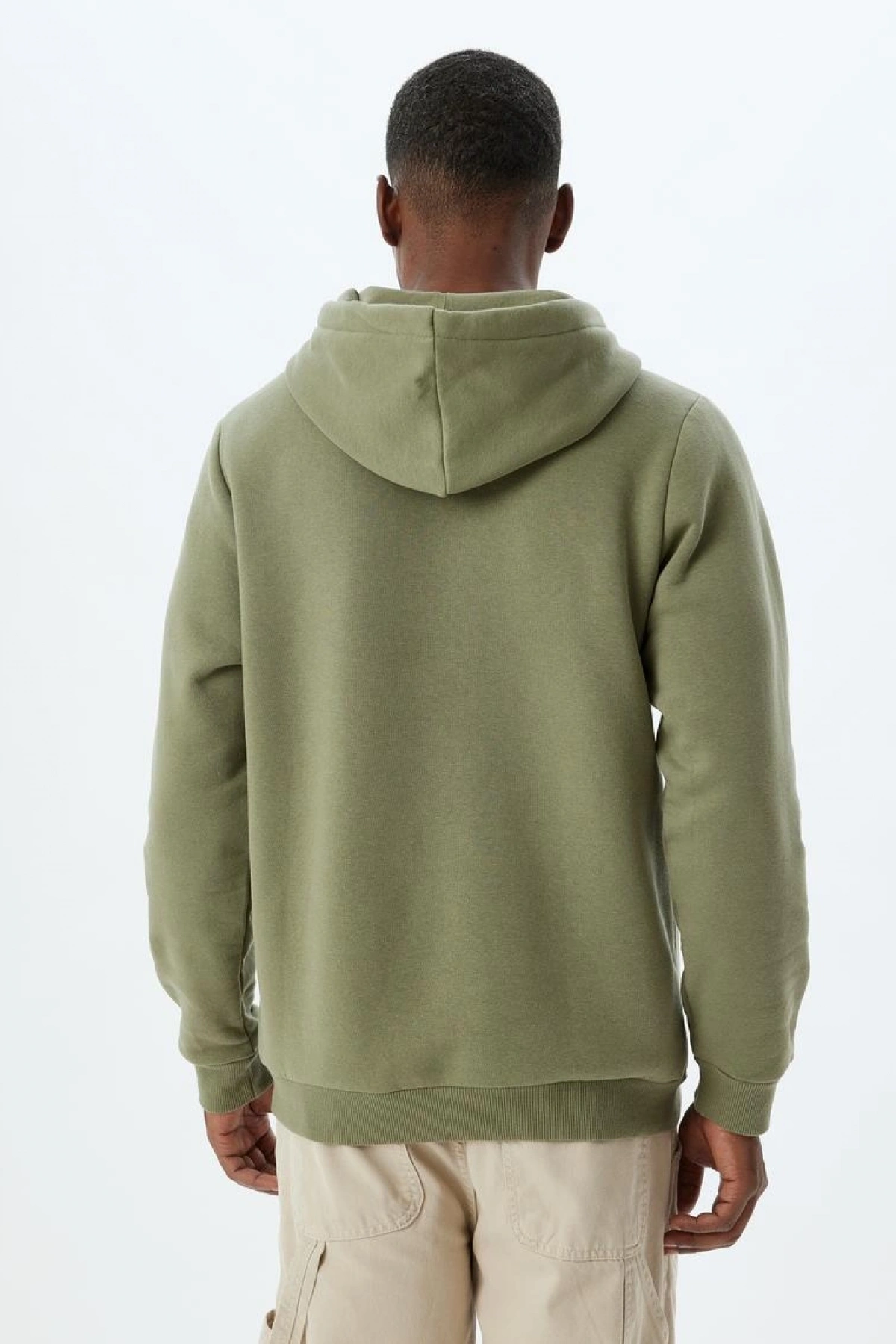 KOTON Şardonlu Pamuk Karışımlı Basic Kapşonlu Sweatshirt
