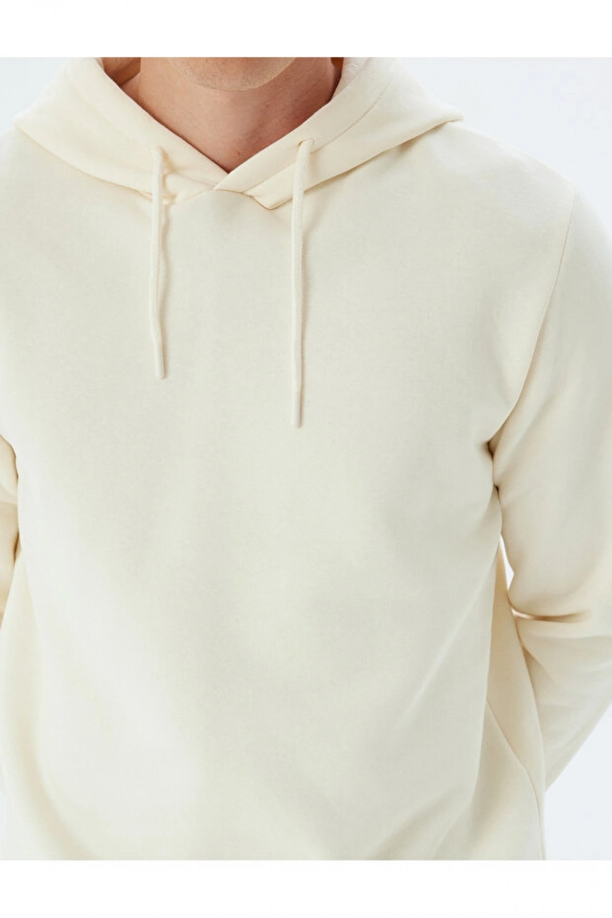 Koton Şardonlu Pamuklu Basic Kapşonlu Sweatshirt