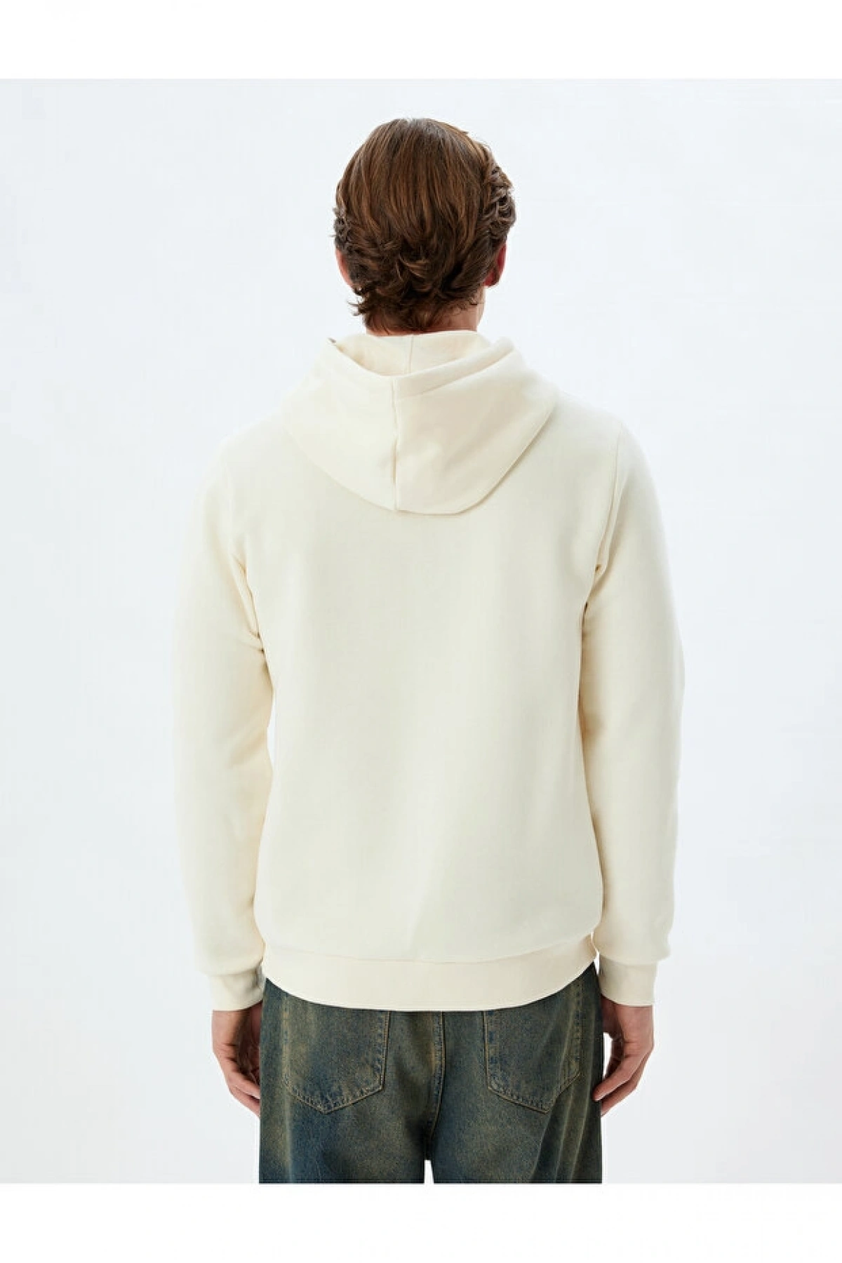 Koton Şardonlu Pamuklu Basic Kapşonlu Sweatshirt