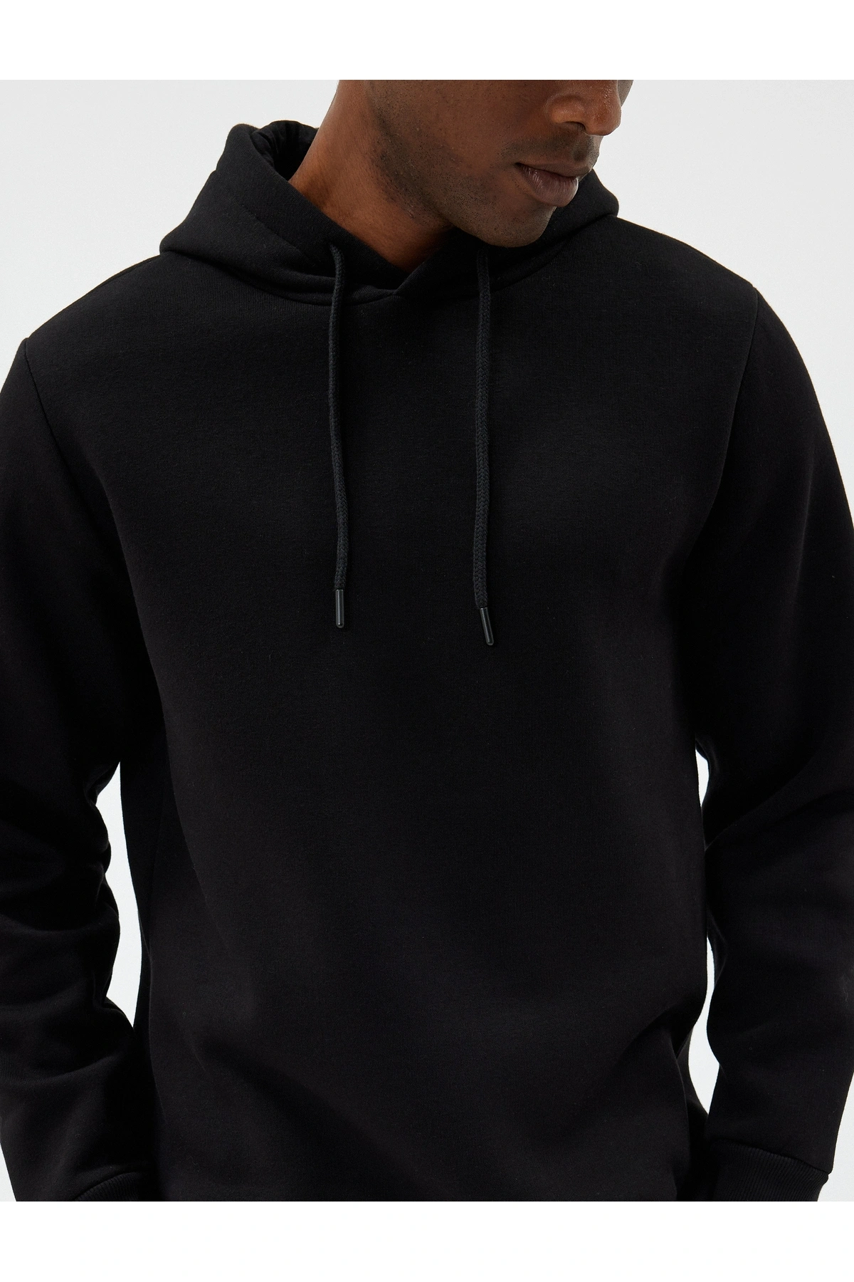 Koton Şardonlu Pamuklu Basic Kapşonlu Sweatshirt