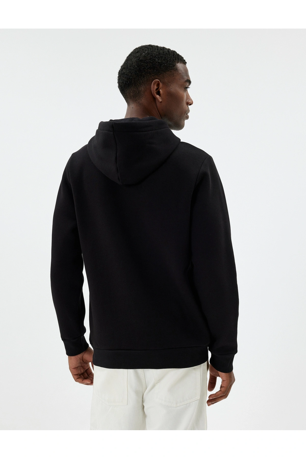 Koton Şardonlu Pamuklu Basic Kapşonlu Sweatshirt
