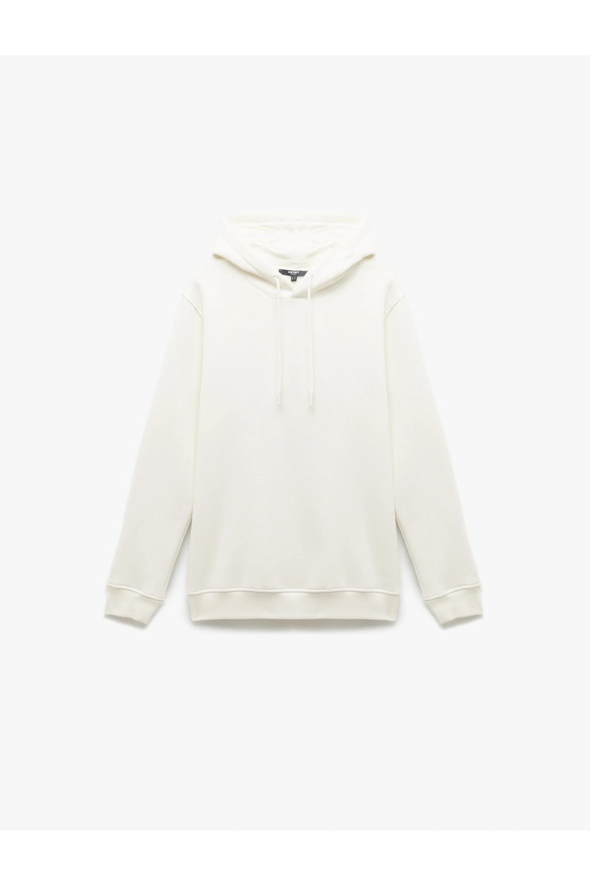 Koton Şardonlu Uzun Kollu Basic Kapşonlu Sweatshirt