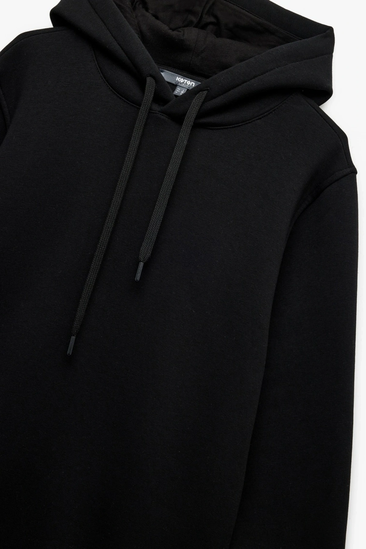KOTON Şardonlu Uzun Kollu Basic Kapşonlu Sweatshirt