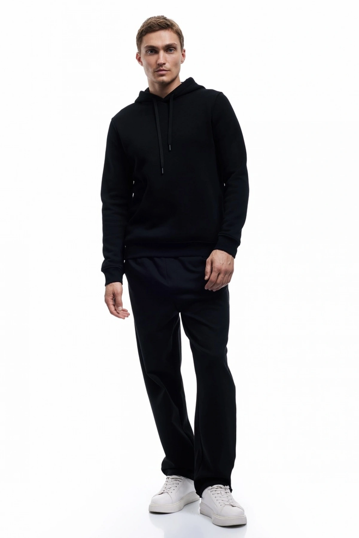 KOTON Şardonlu Uzun Kollu Basic Kapşonlu Sweatshirt