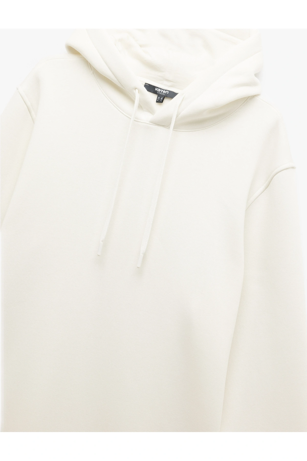 Koton Şardonlu Uzun Kollu Basic Kapşonlu Sweatshirt